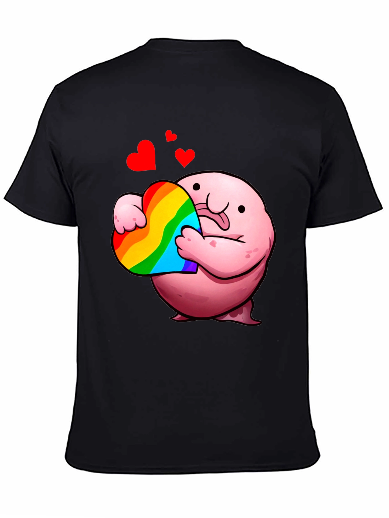 Blobfish Heart Pride T-Shirt - Soft Cotton Tee