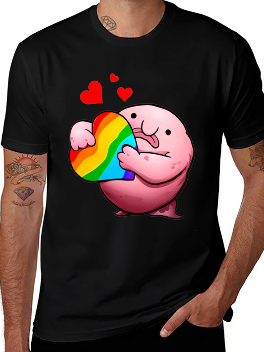 Blobfish Heart Pride T-Shirt - Soft Cotton Tee