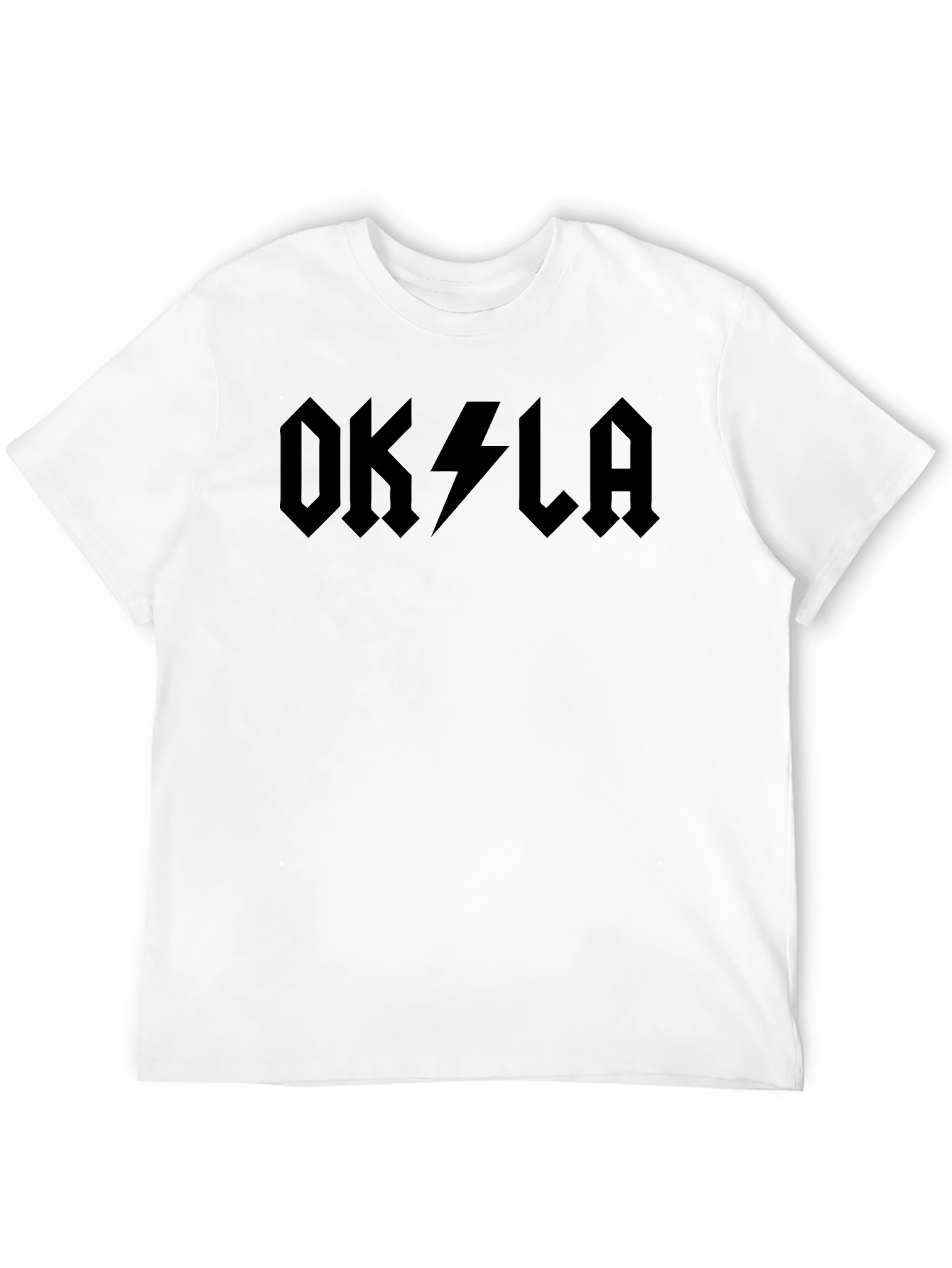 OKLA Lightning Bolt Graphic Tee - Black