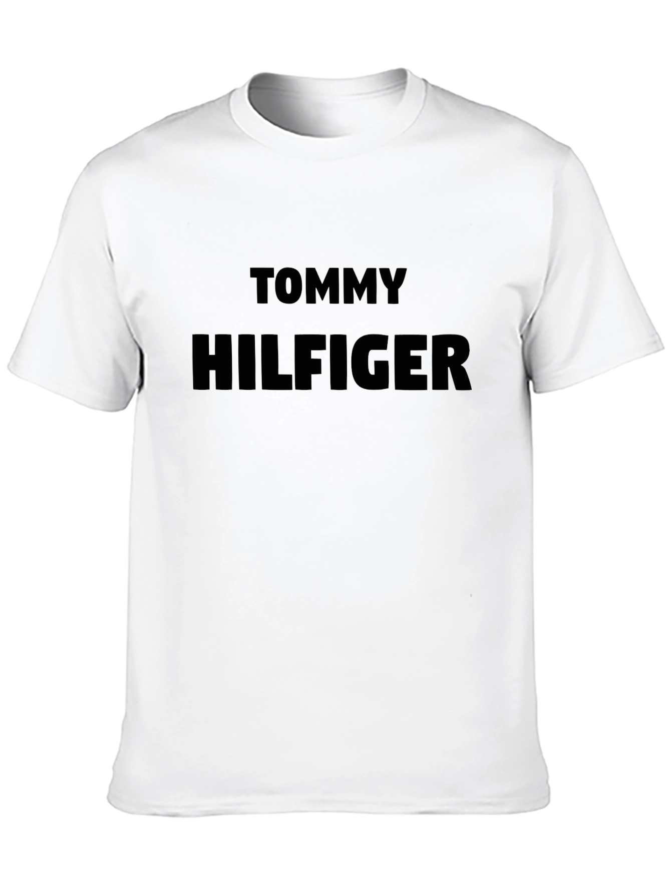 Tommy Hilfiger Mens Black Crewneck T-Shirt