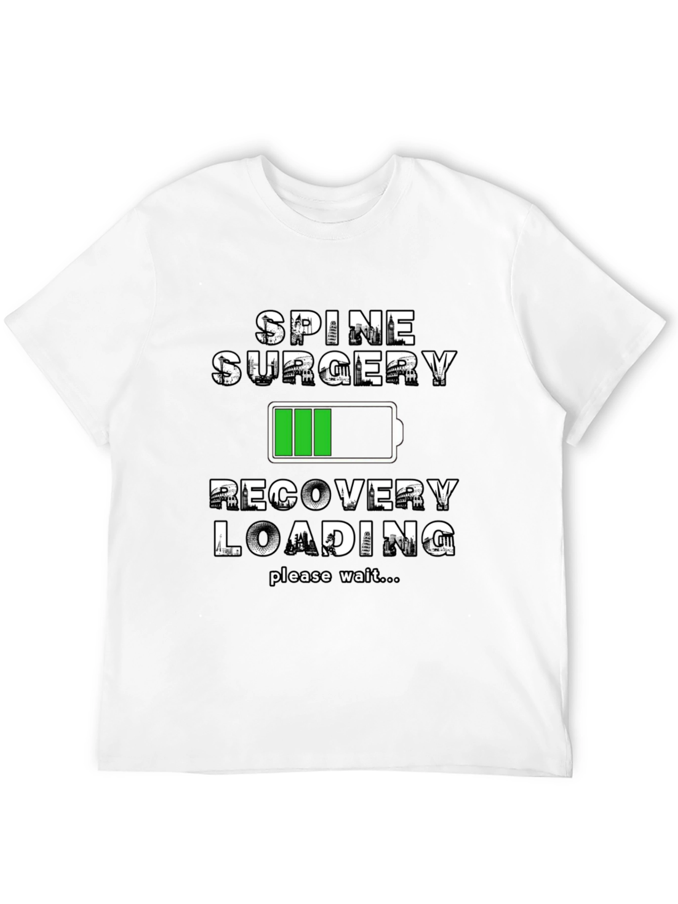 Spine Surgery Recovery Loading T-Shirt