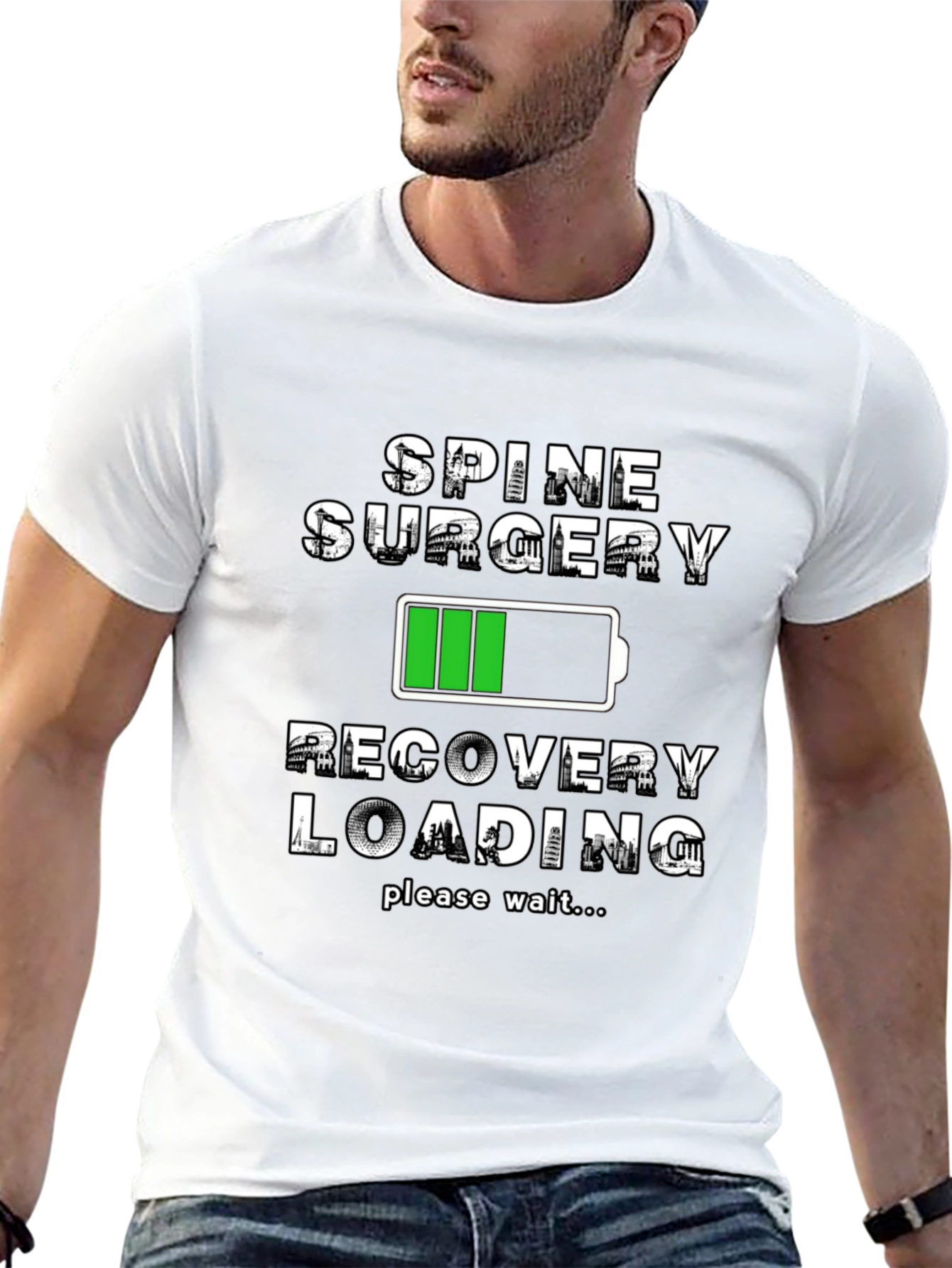 Spine Surgery Recovery Loading T-Shirt
