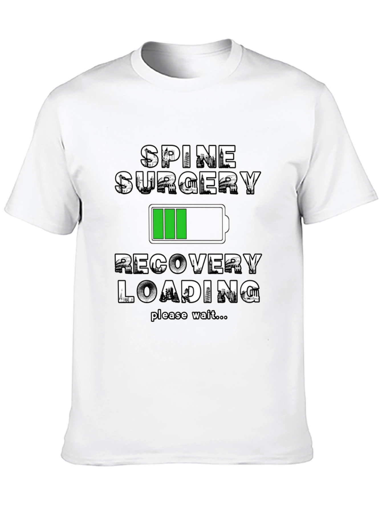 Spine Surgery Recovery Loading T-Shirt