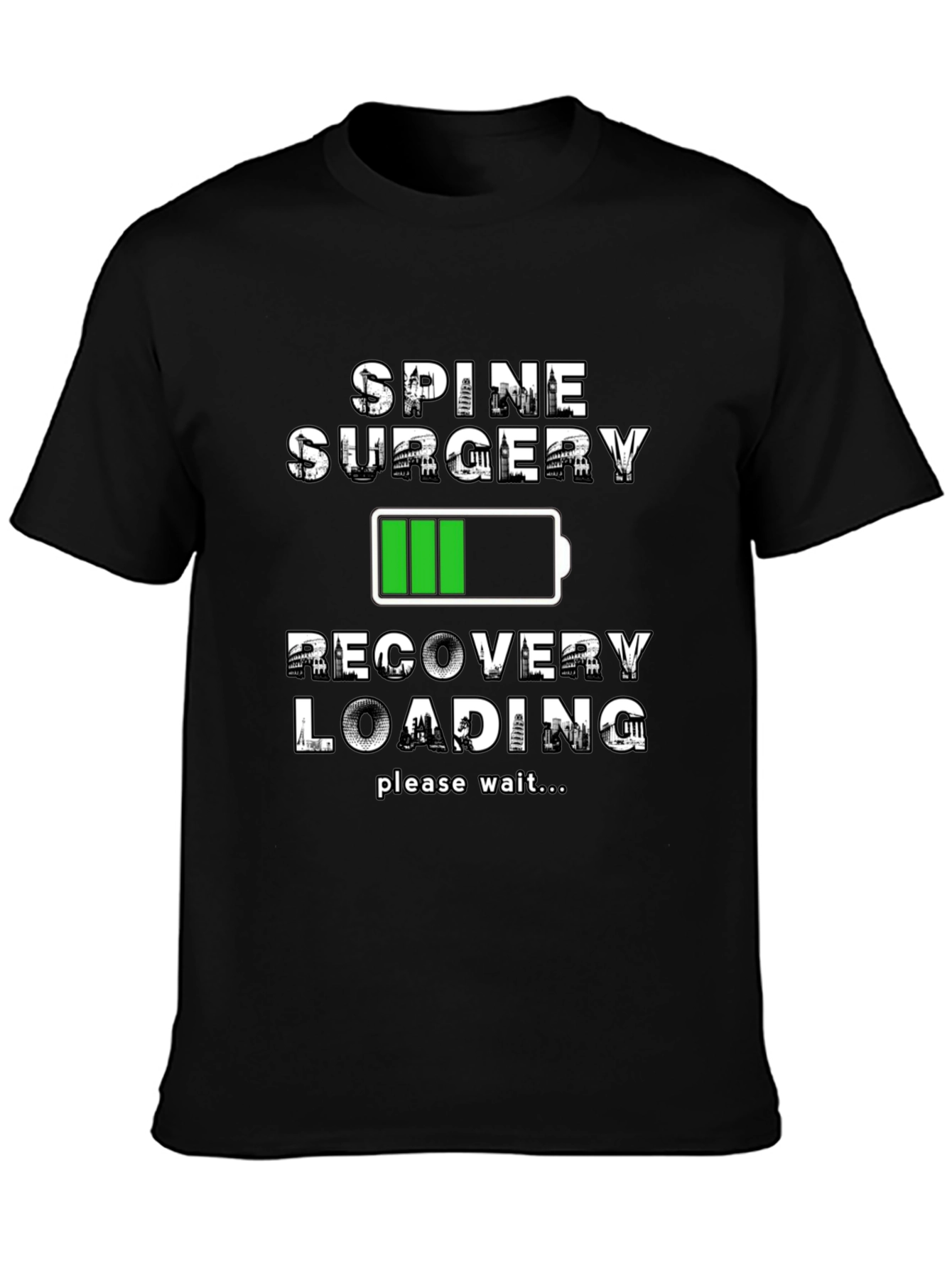 Spine Surgery Recovery Loading T-Shirt