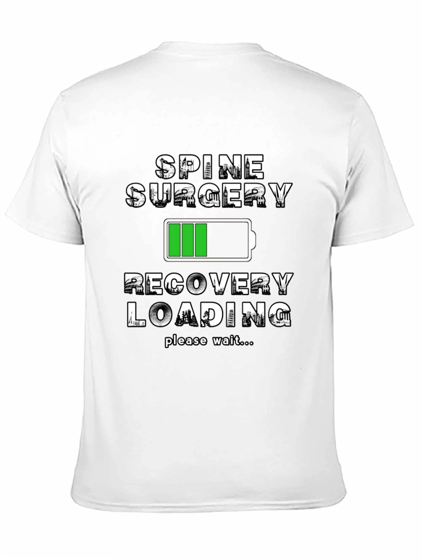 Spine Surgery Recovery Loading T-Shirt