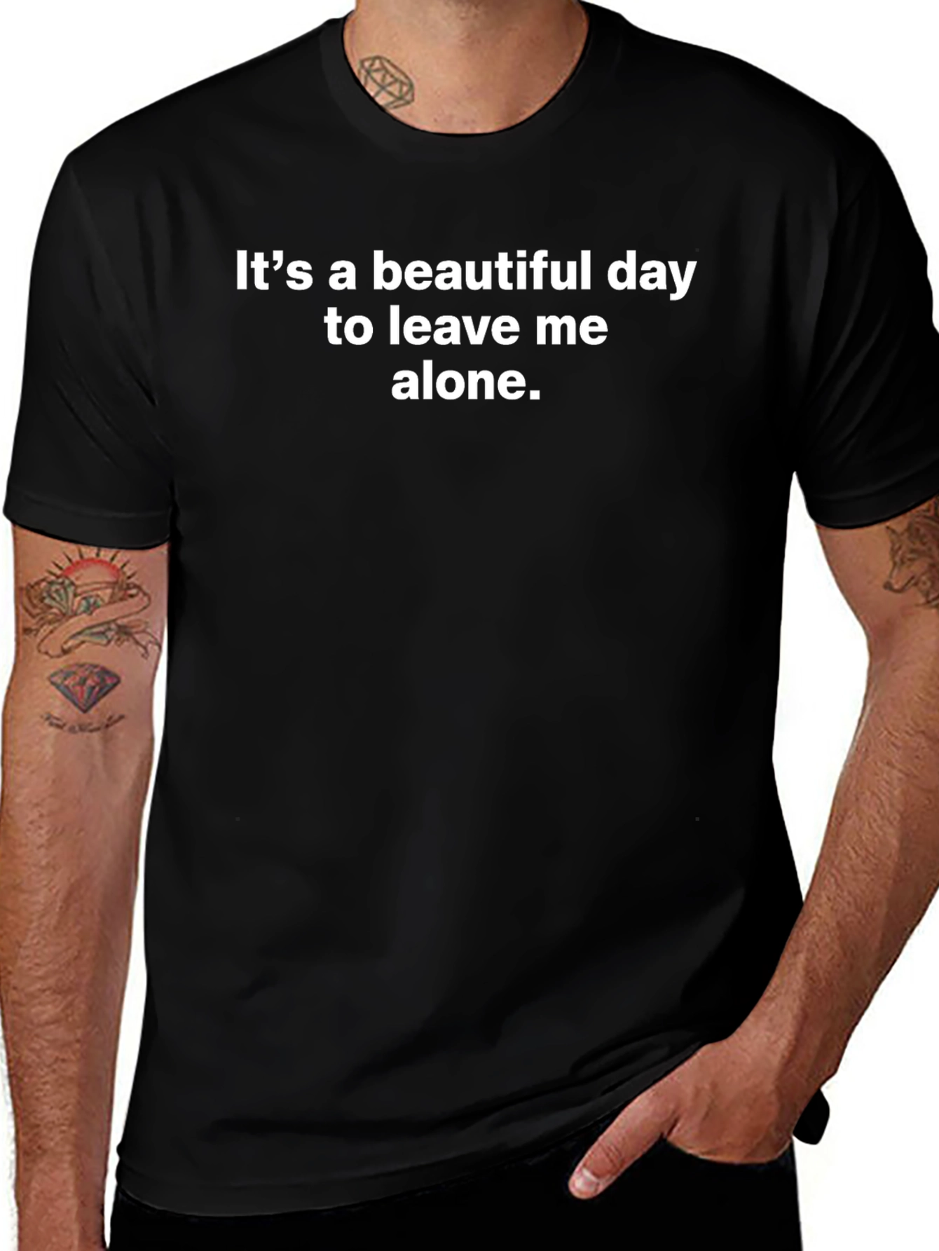 Funny Sarcastic T-Shirt - Leave Me Alone!