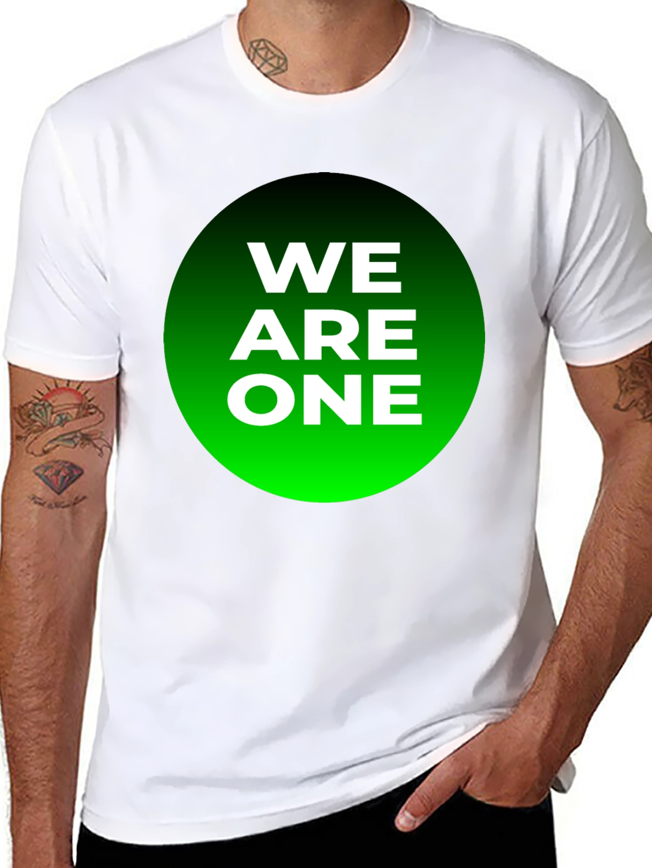 We Are One Graphic Tee - Black