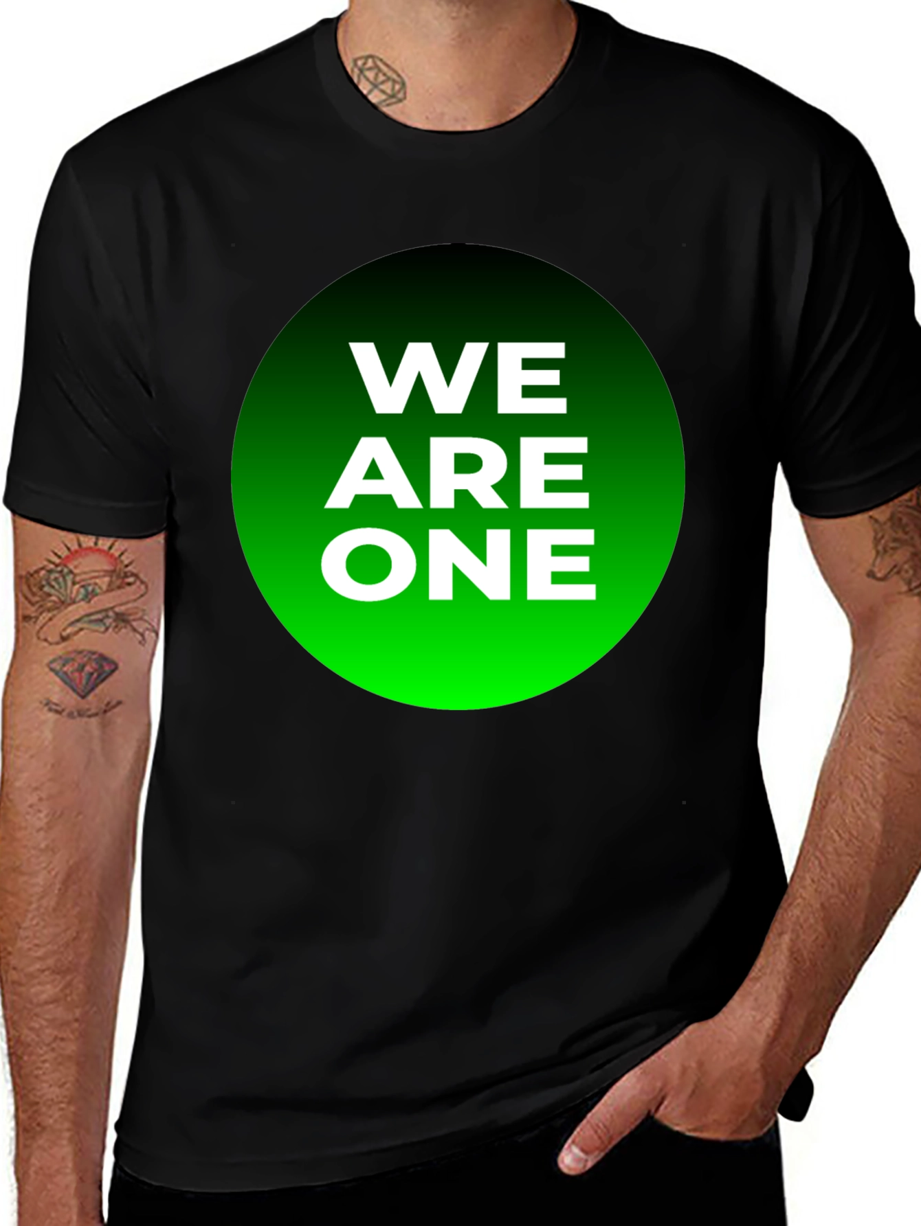We Are One Graphic Tee - Black