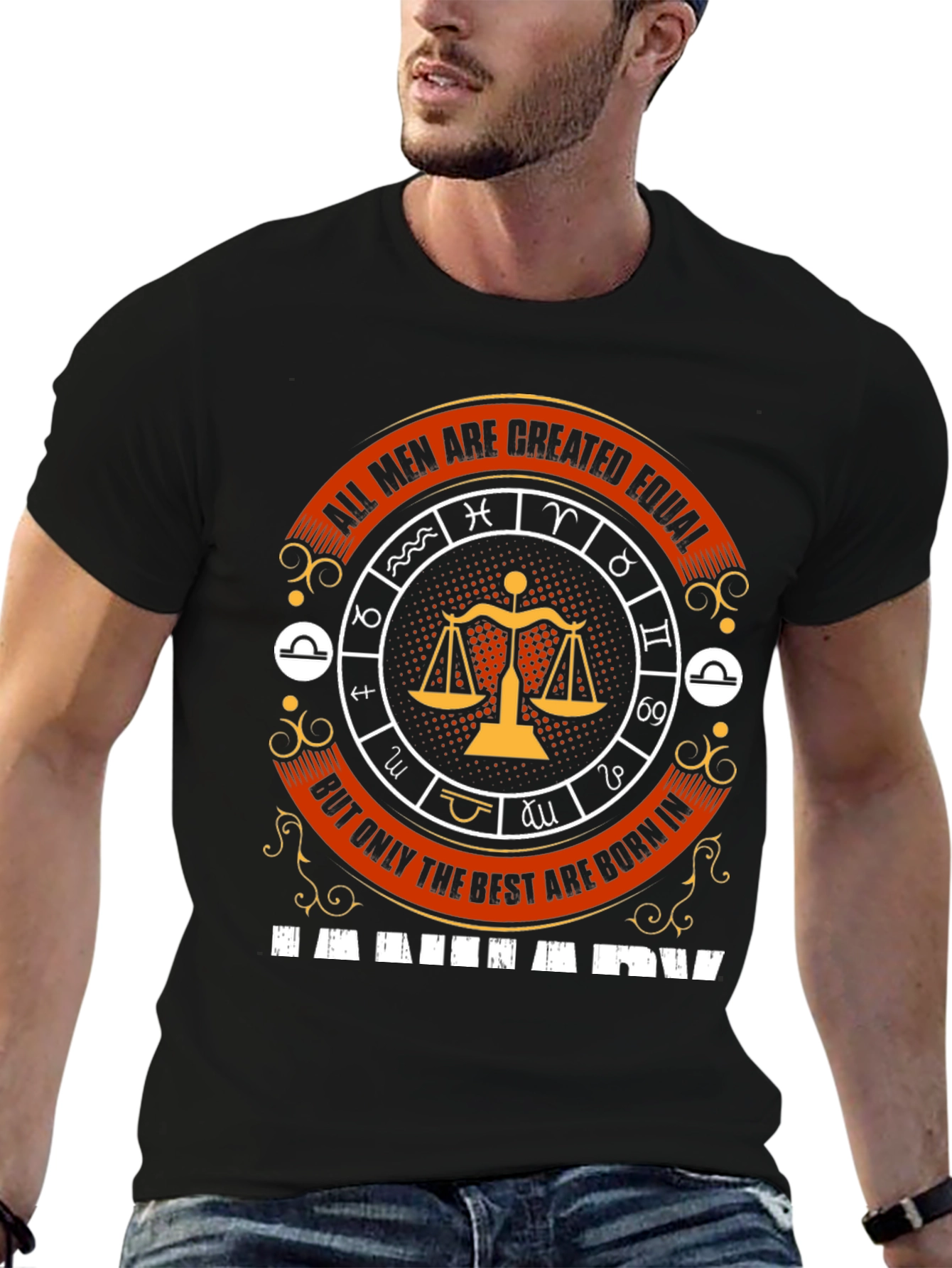 Libra Zodiac T-Shirt - All Men Are Created Equal