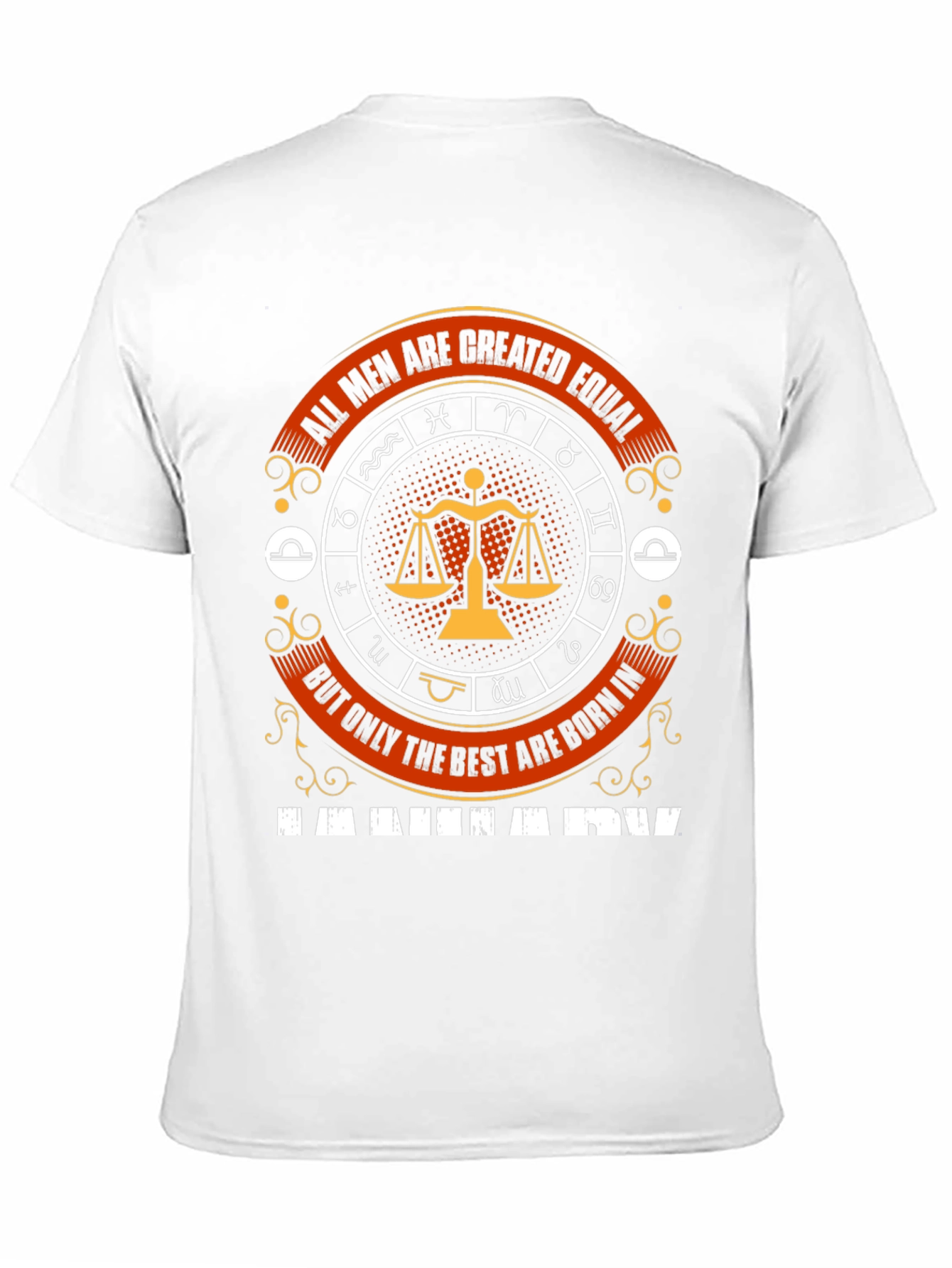 Libra Zodiac T-Shirt - All Men Are Created Equal