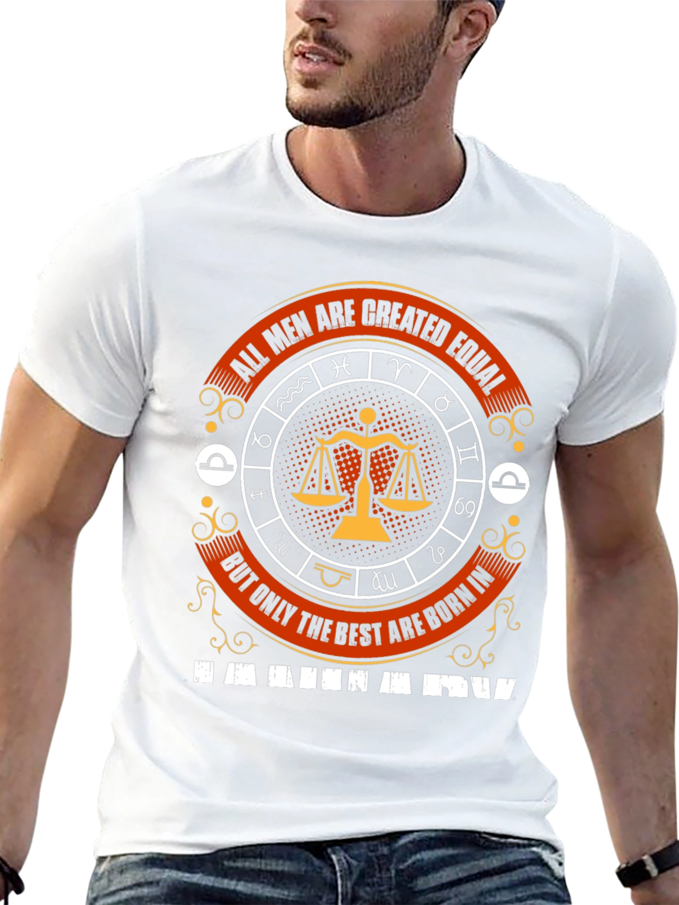 Libra Zodiac T-Shirt - All Men Are Created Equal