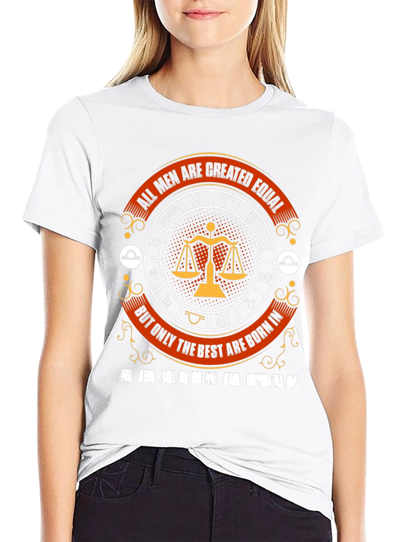Libra Zodiac T-Shirt - All Men Are Created Equal