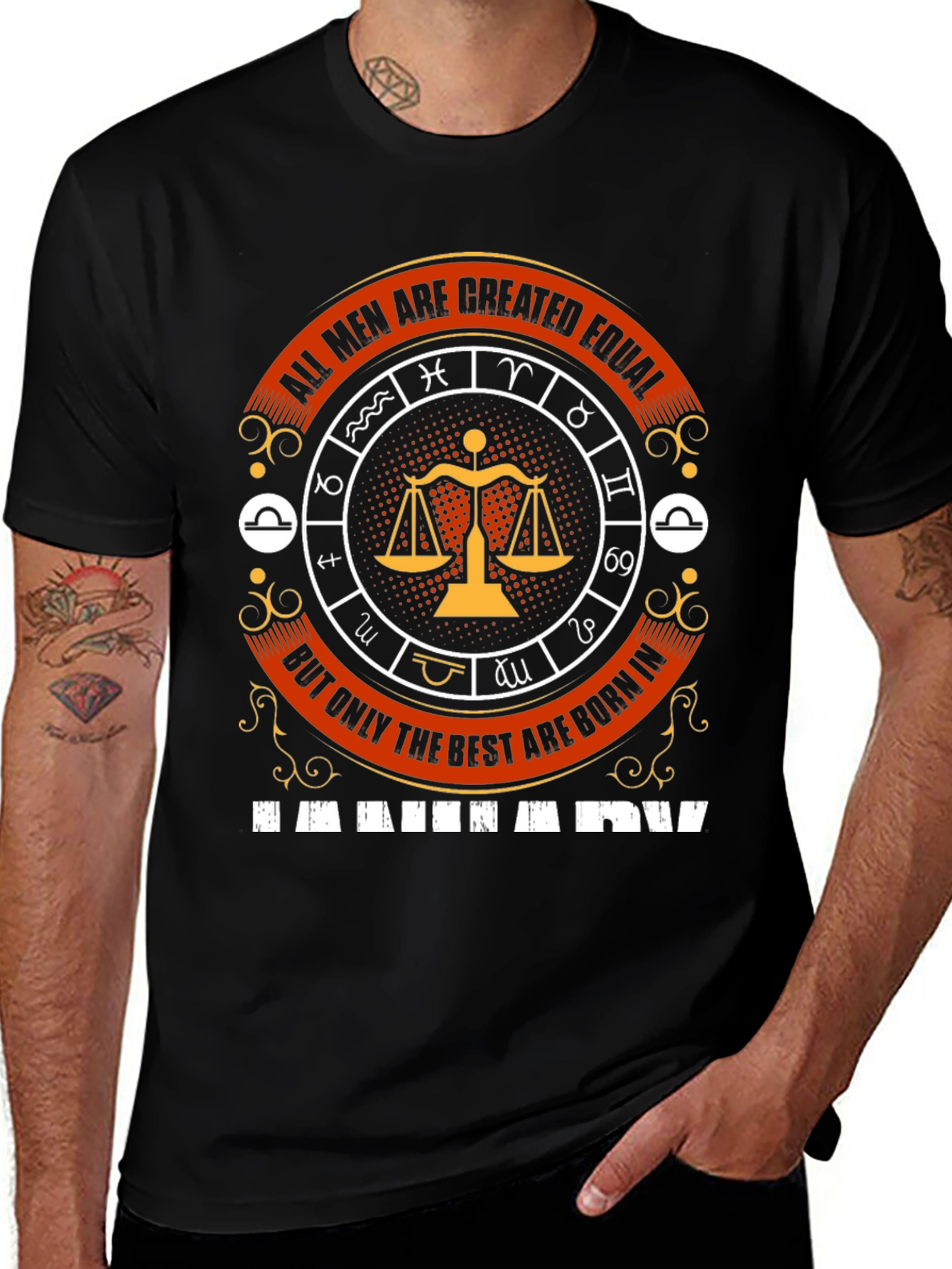 Libra Zodiac T-Shirt - All Men Are Created Equal
