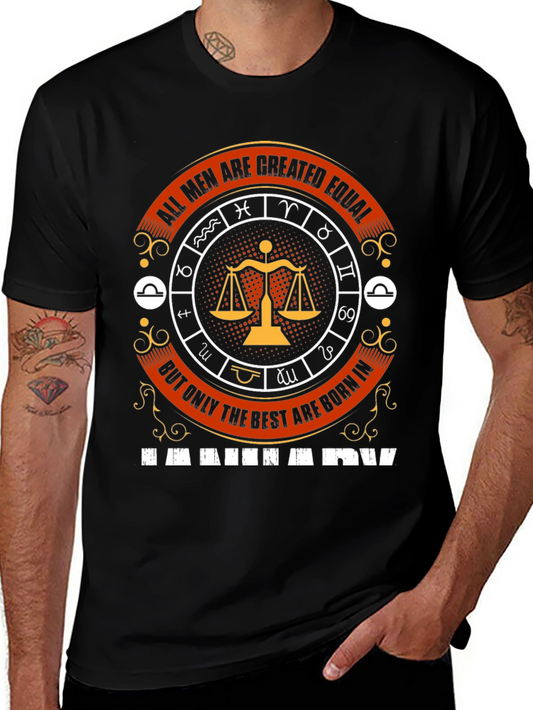 Libra Zodiac T-Shirt - All Men Are Created Equal