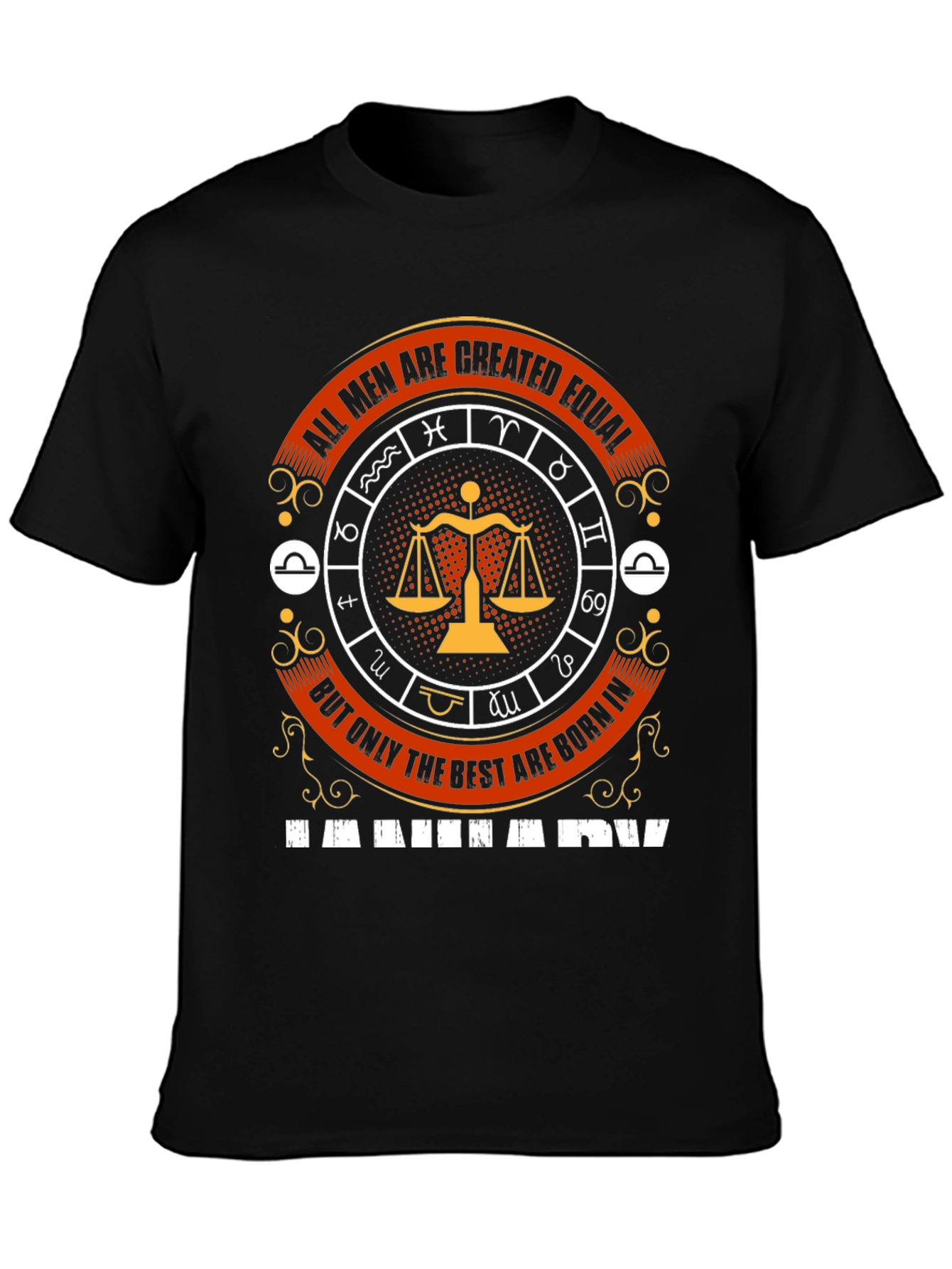Libra Zodiac T-Shirt - All Men Are Created Equal