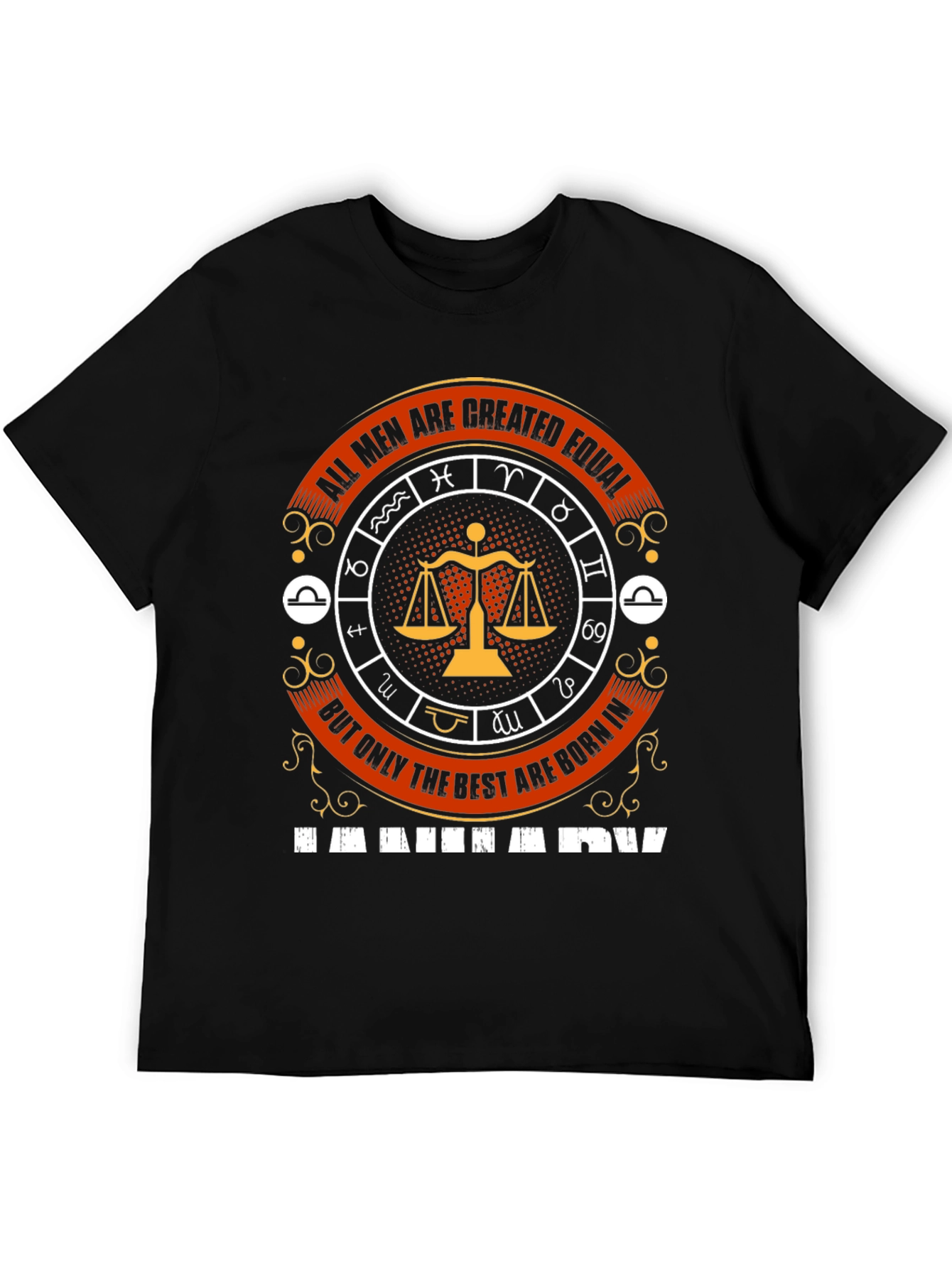 Libra Zodiac T-Shirt - All Men Are Created Equal