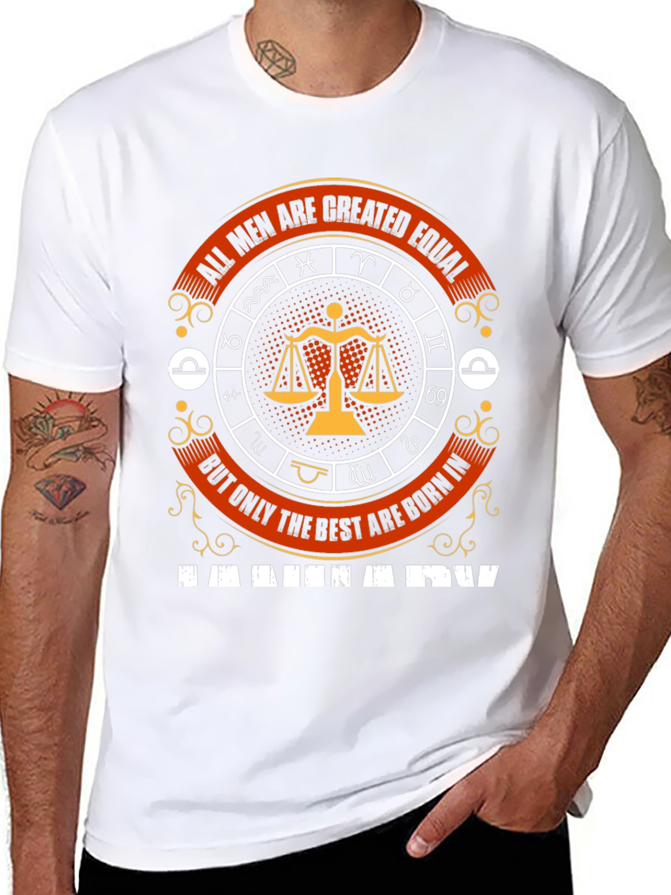 Libra Zodiac T-Shirt - All Men Are Created Equal