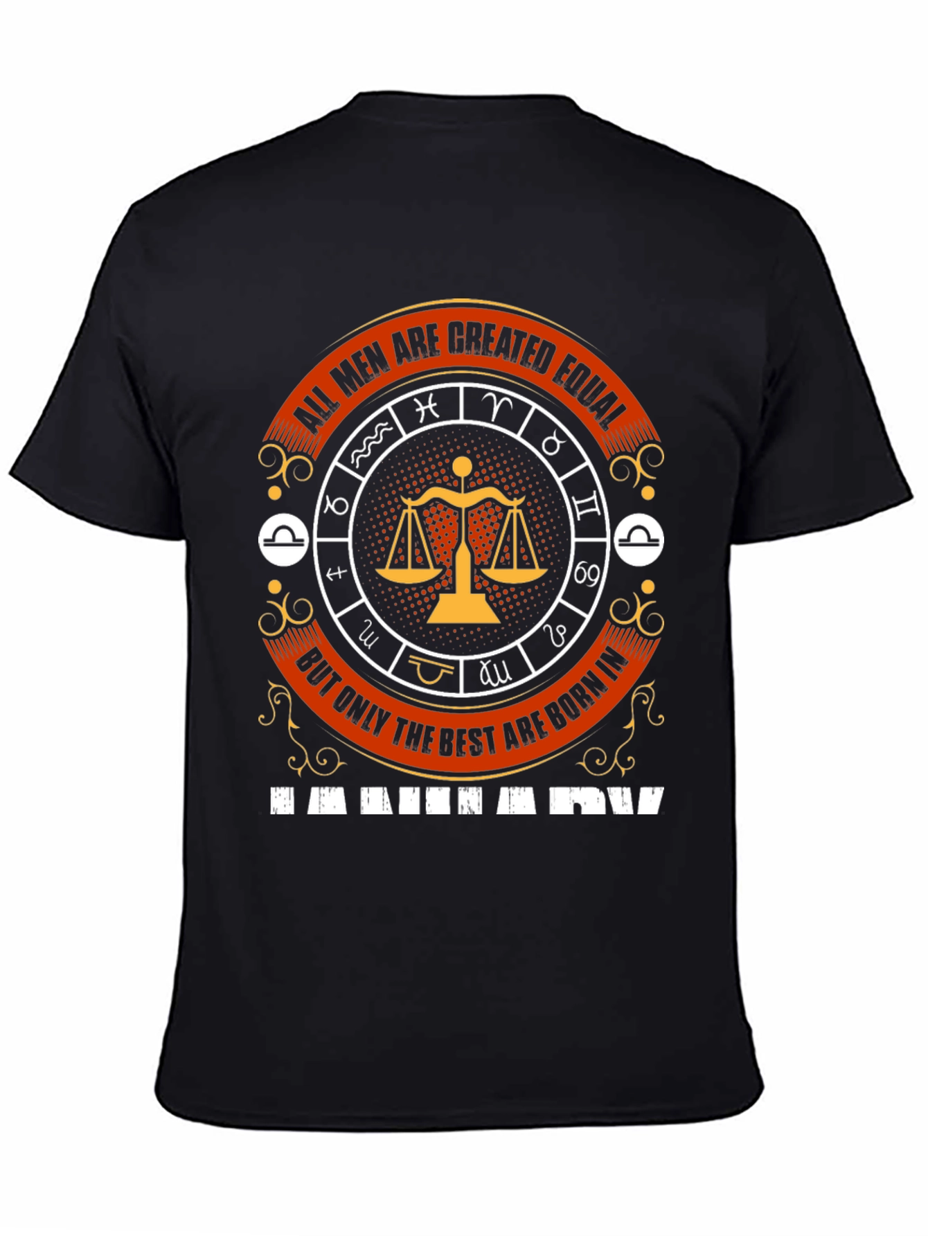 Libra Zodiac T-Shirt - All Men Are Created Equal