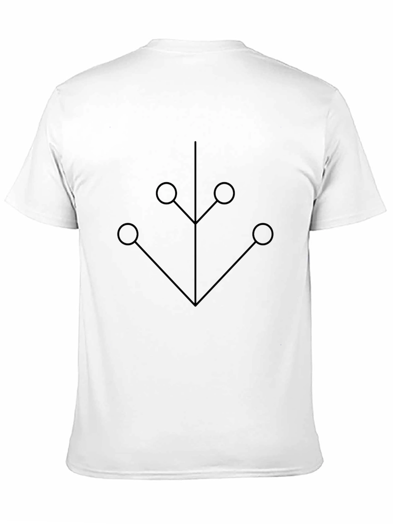 Abstract Branch Graphic Black T-Shirt