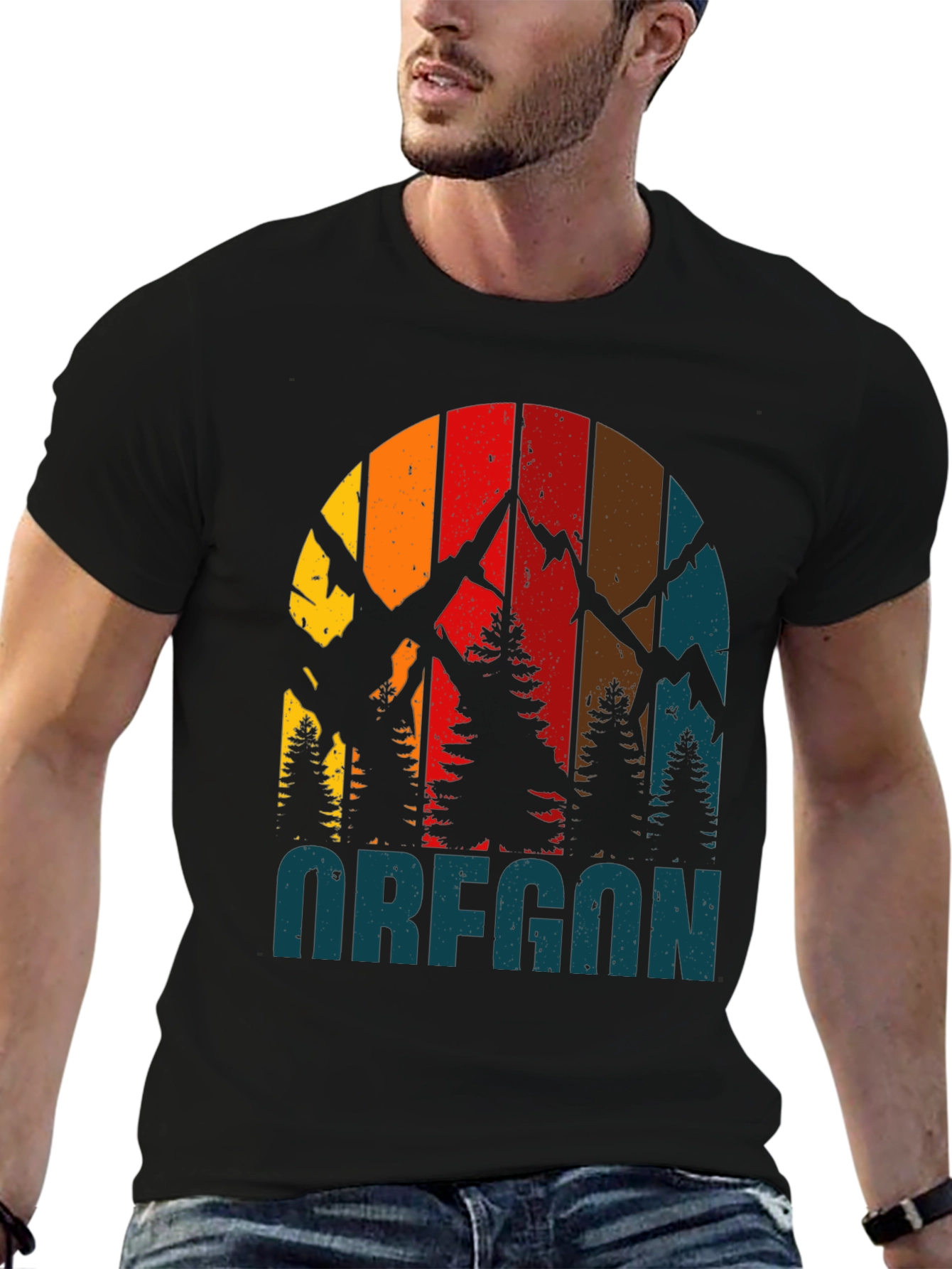 Oregon Retro Mountain T-Shirt