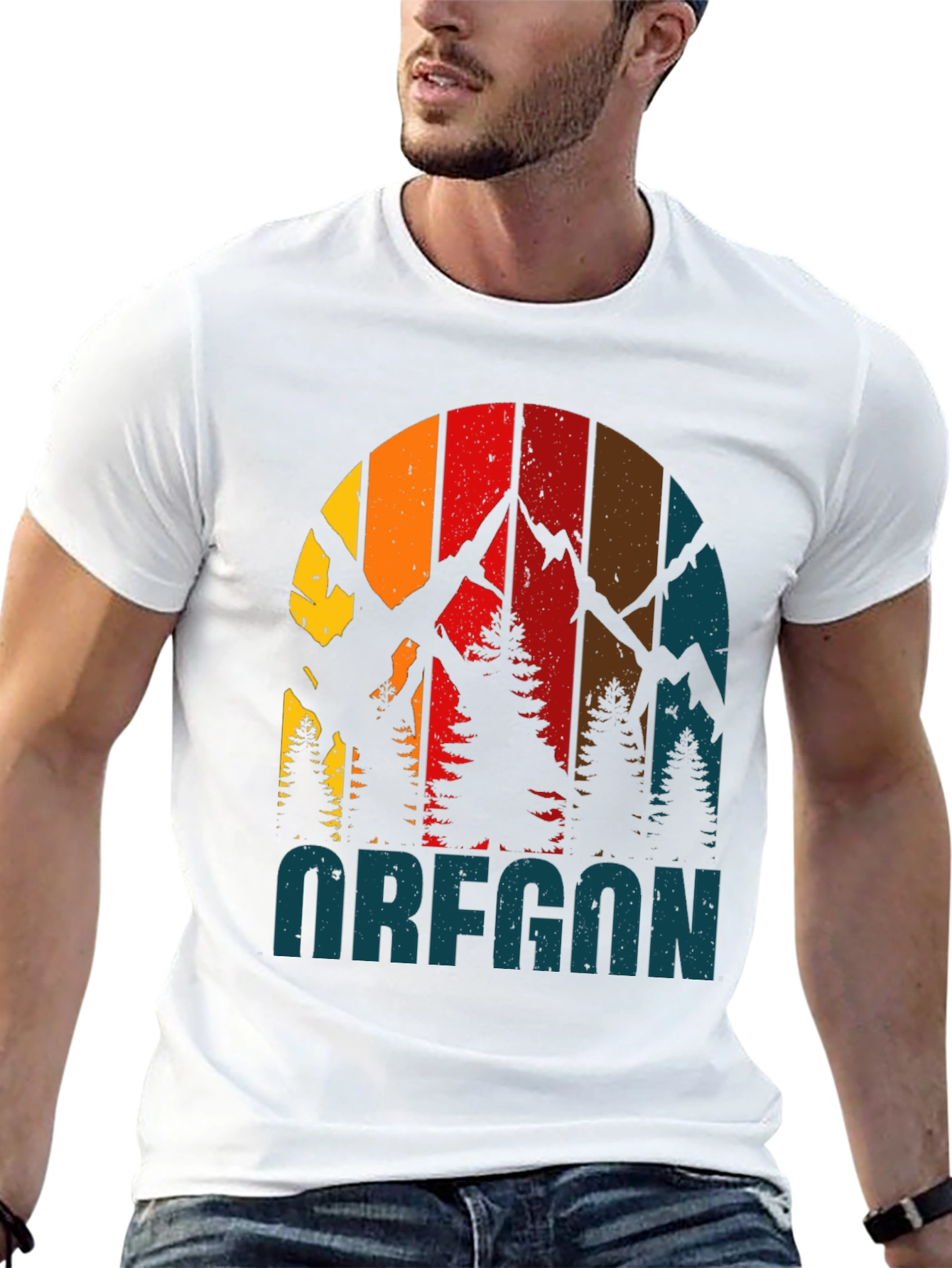 Oregon Retro Mountain T-Shirt