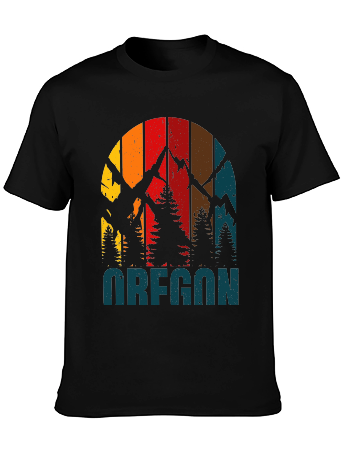 Oregon Retro Mountain T-Shirt