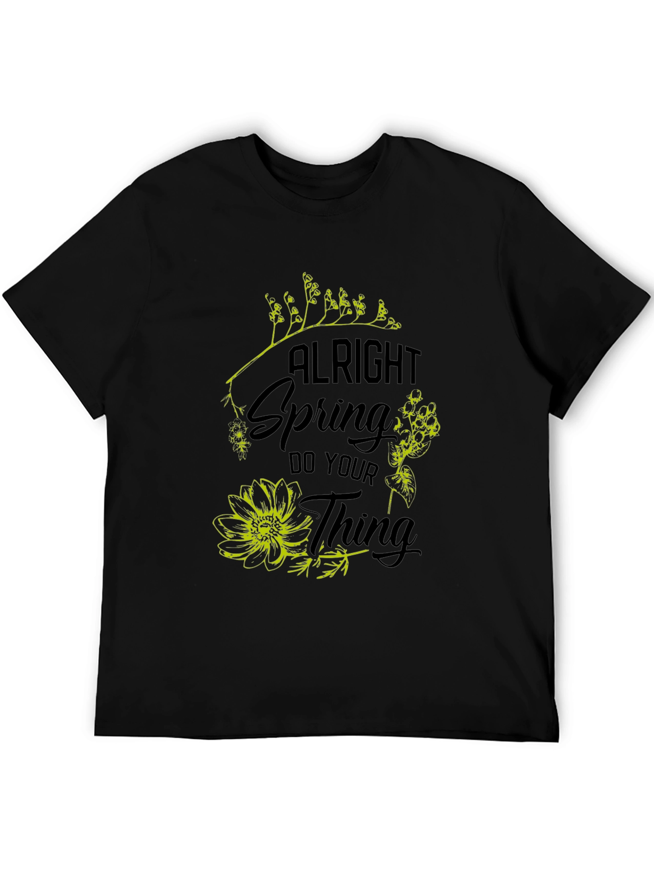 Alright Spring T-Shirt - Floral Graphic Tee