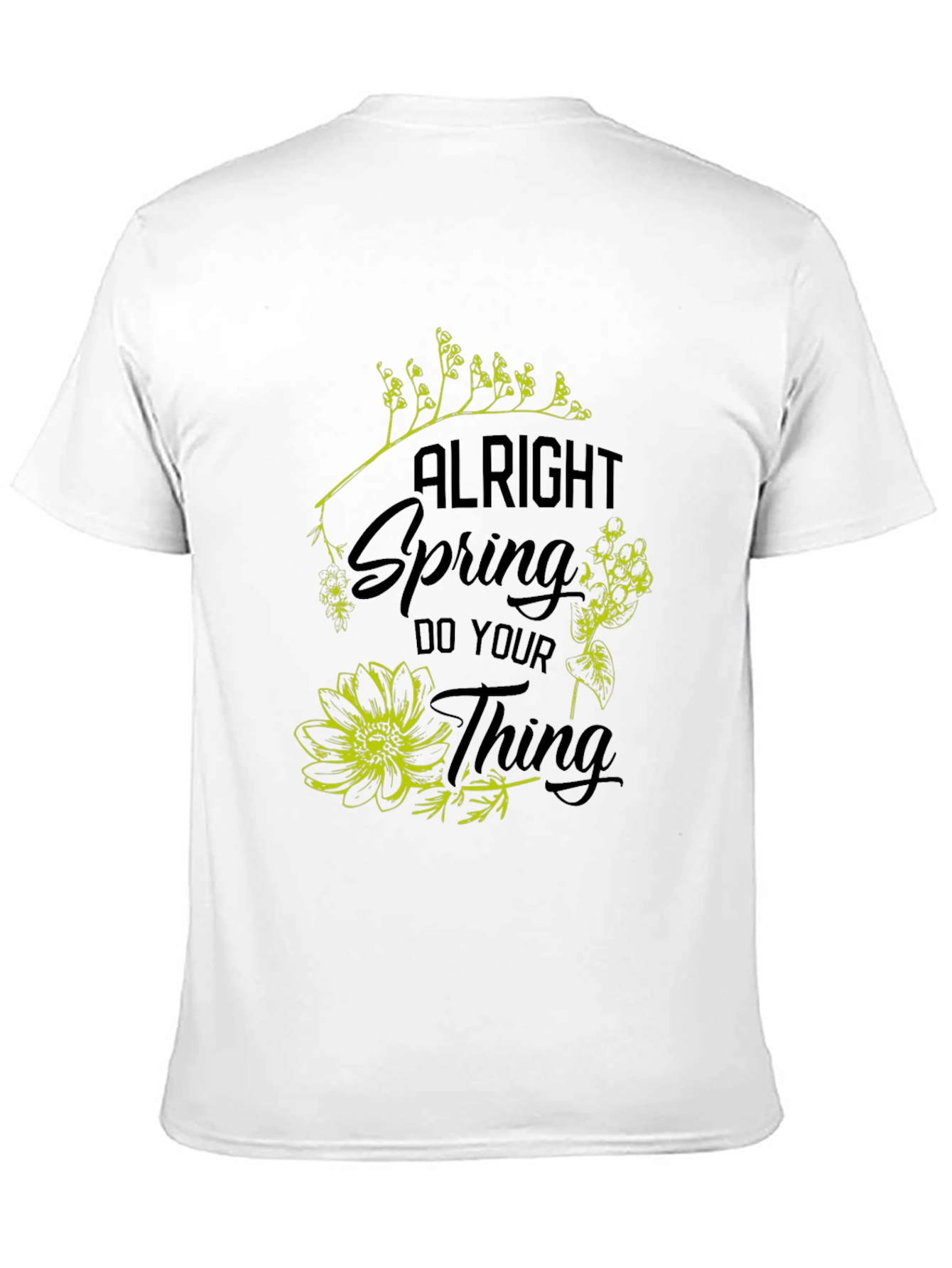 Alright Spring T-Shirt - Floral Graphic Tee