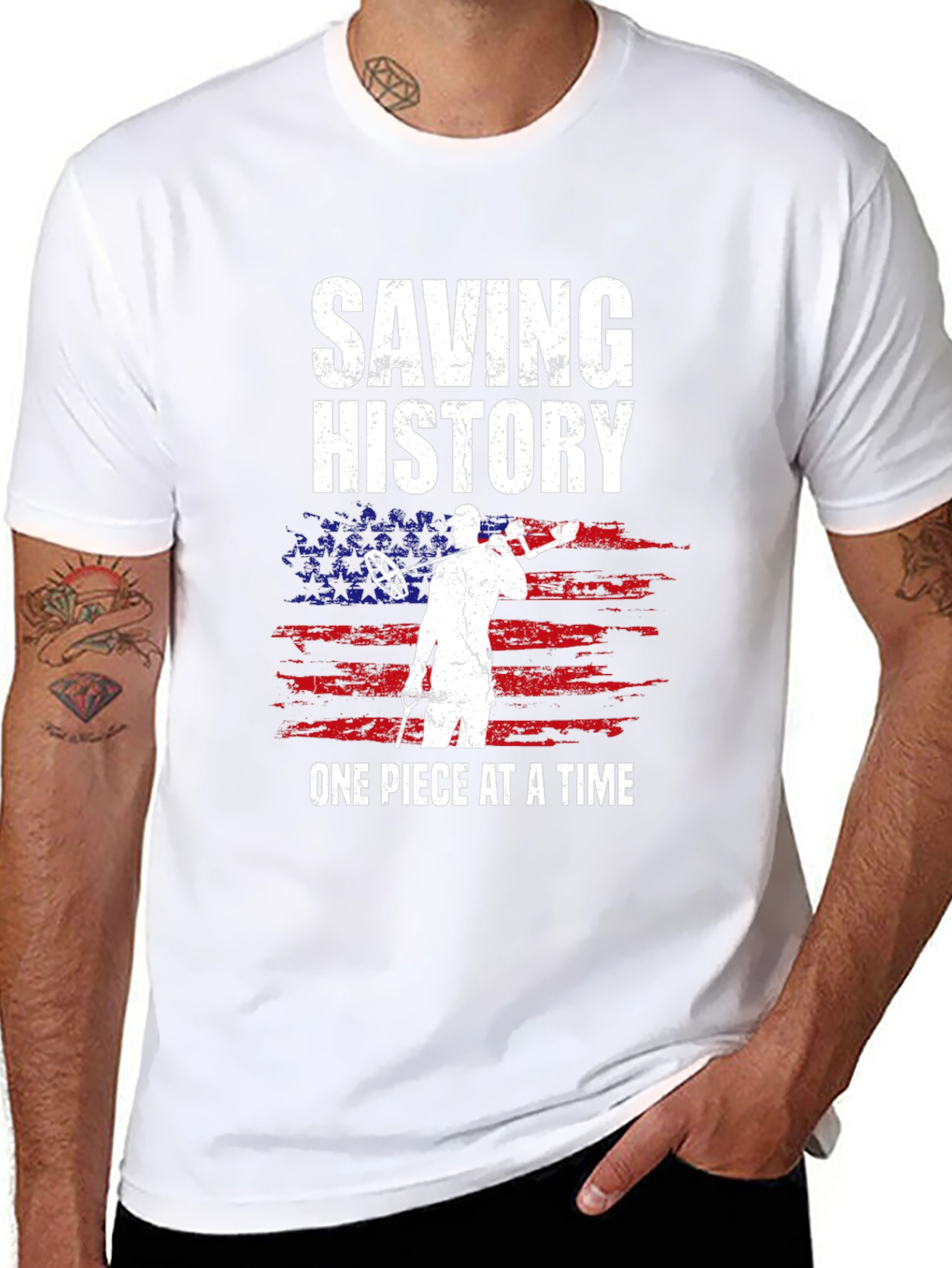 Saving History Metal Detecting T-Shirt