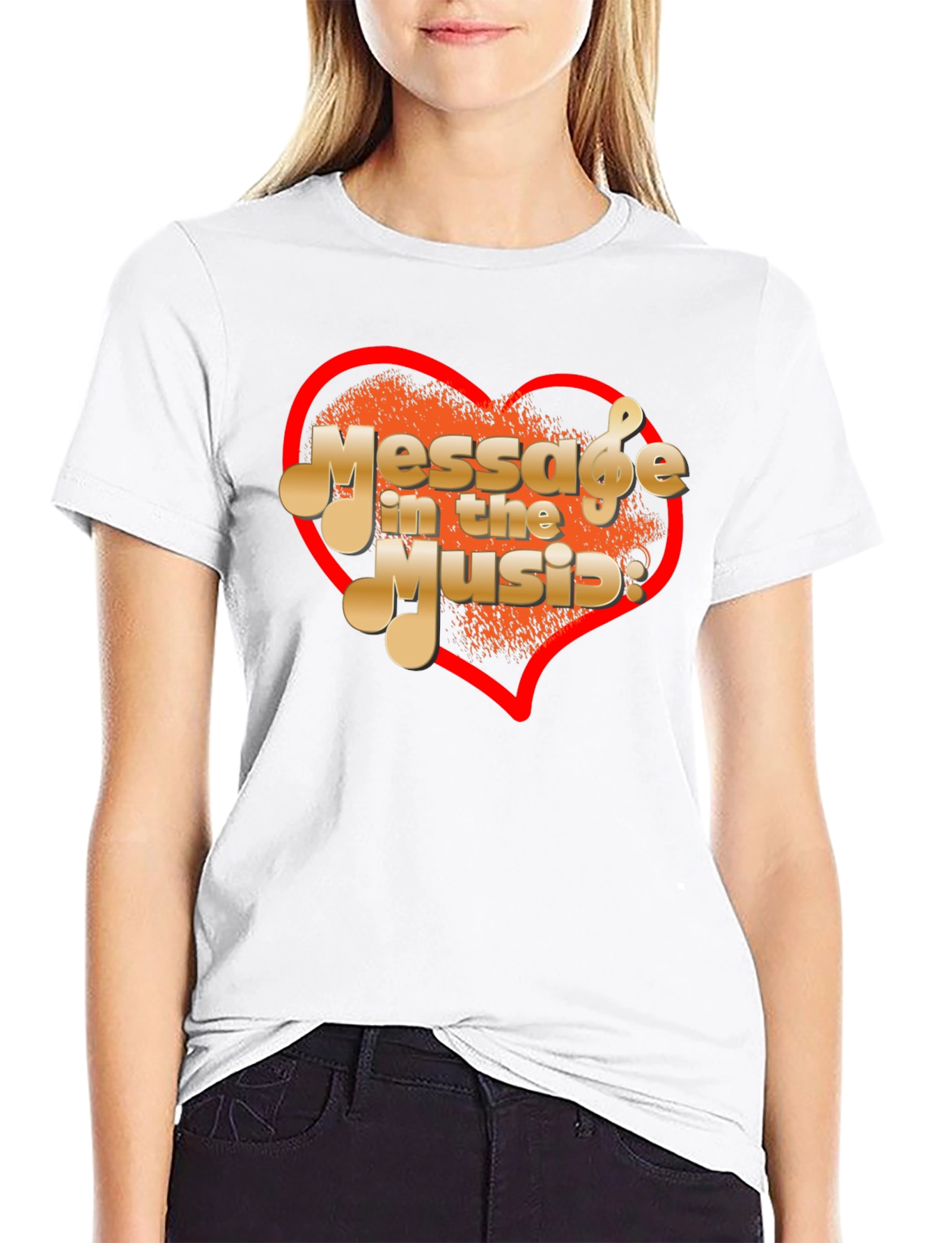 Message In The Music Graphic T-Shirt