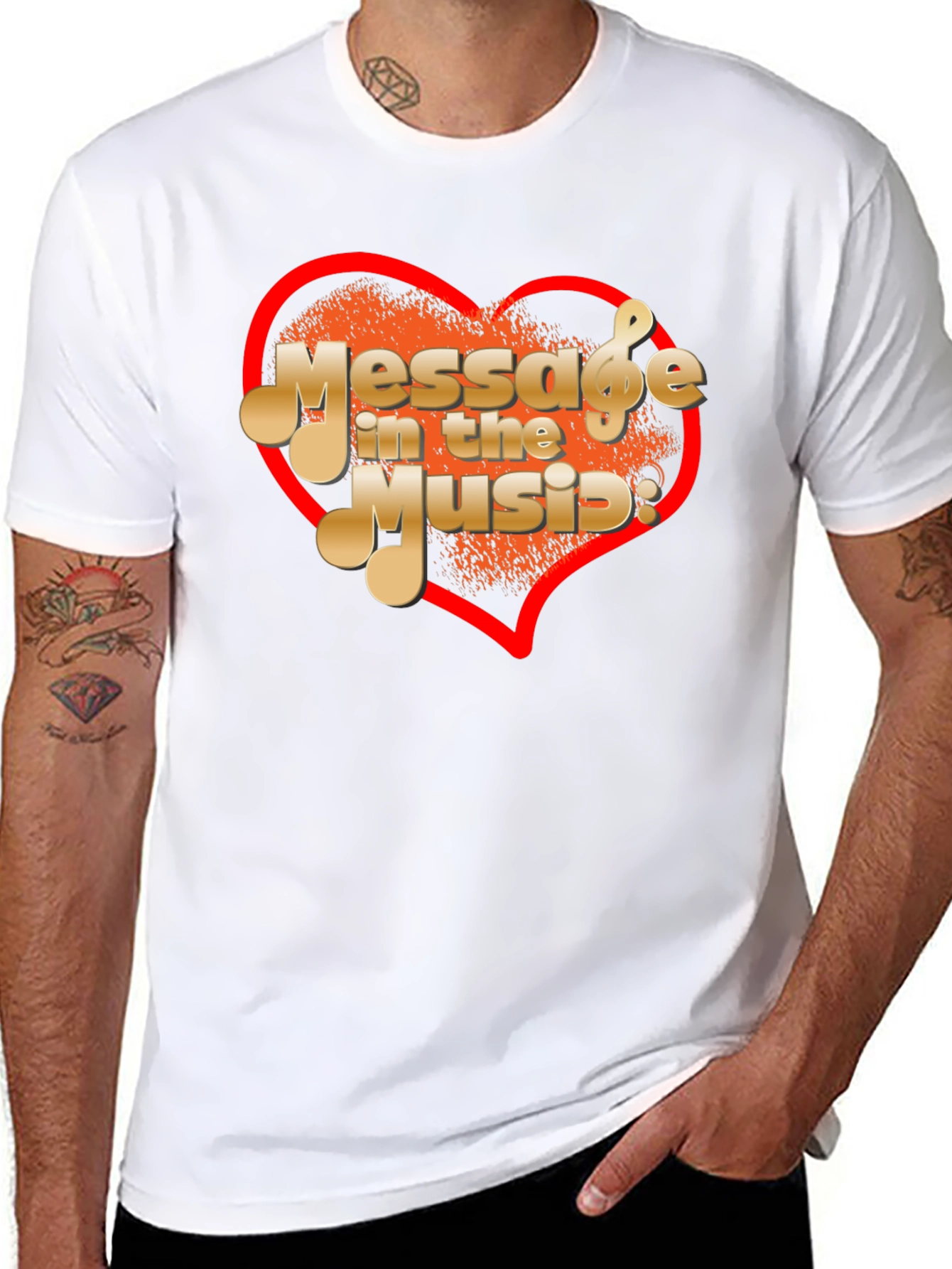 Message In The Music Graphic T-Shirt