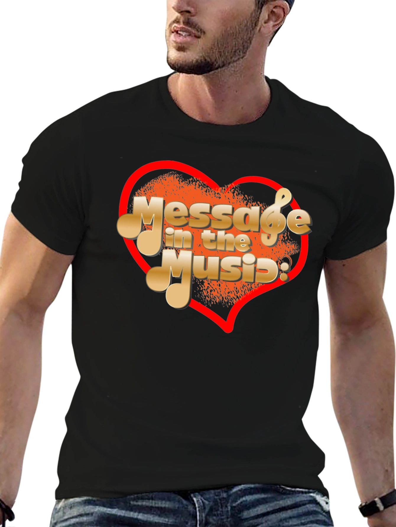 Message In The Music Graphic T-Shirt