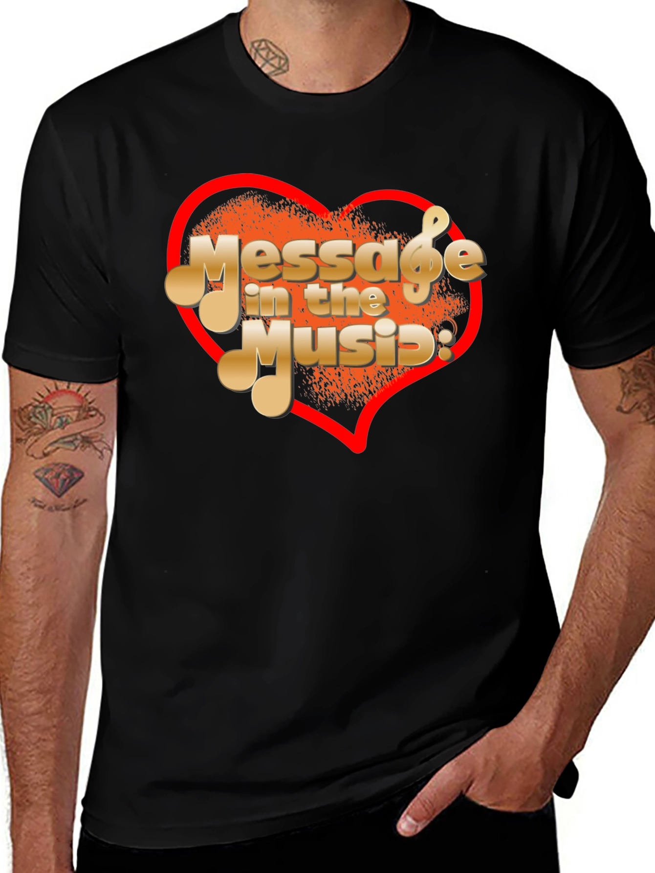 Message In The Music Graphic T-Shirt