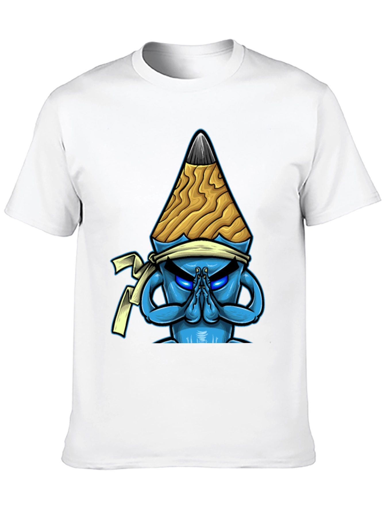 Pencil Ninja Graphic Tee - Cool Cartoon Design T-Shirt