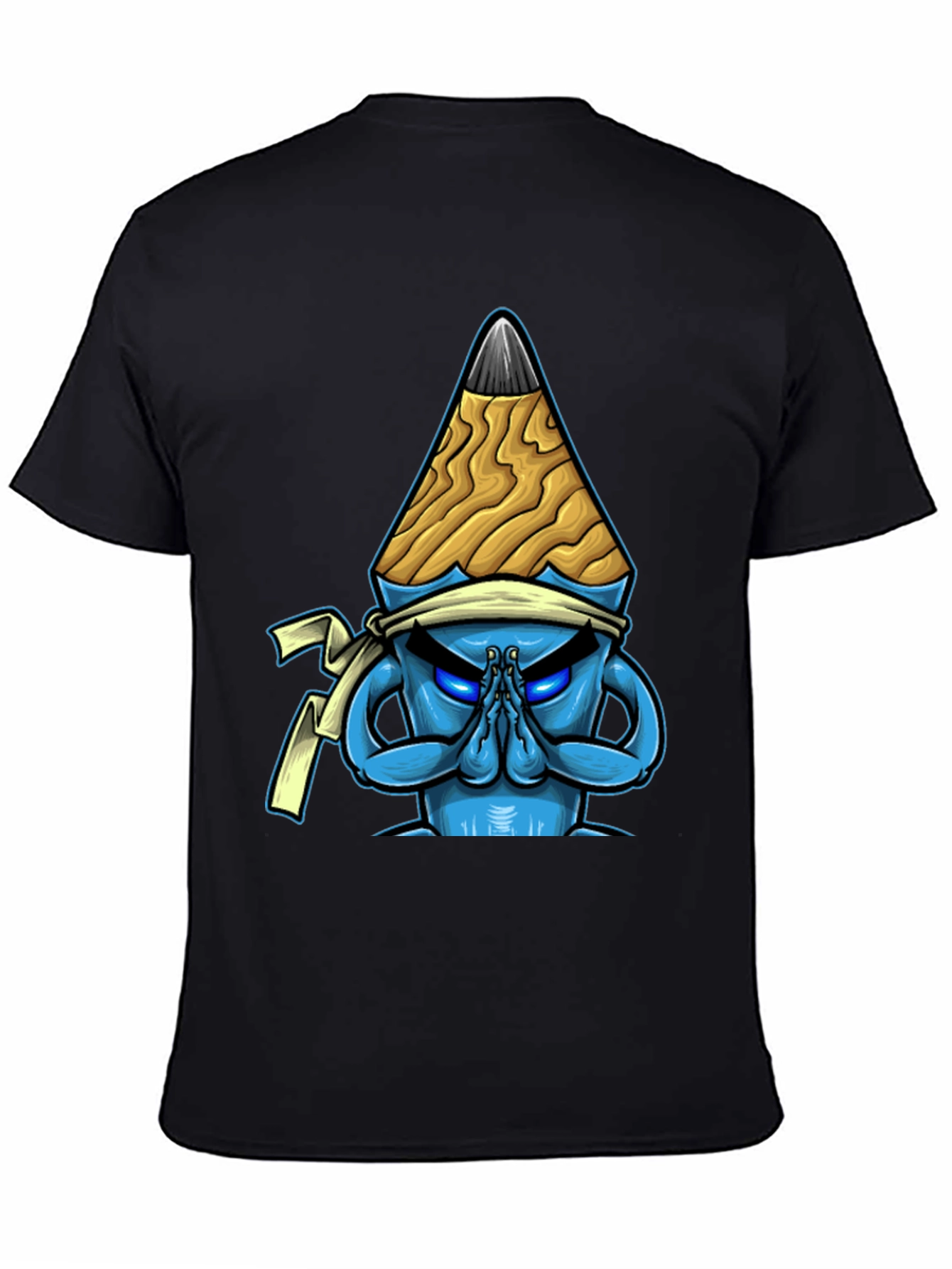 Pencil Ninja Graphic Tee - Cool Cartoon Design T-Shirt