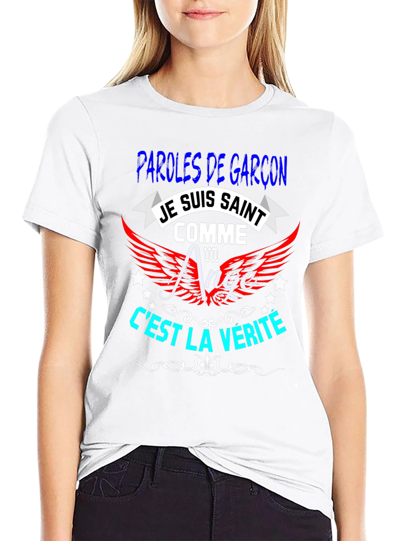 Je Suis Saint T-Shirt - Mens Black Graphic Tee