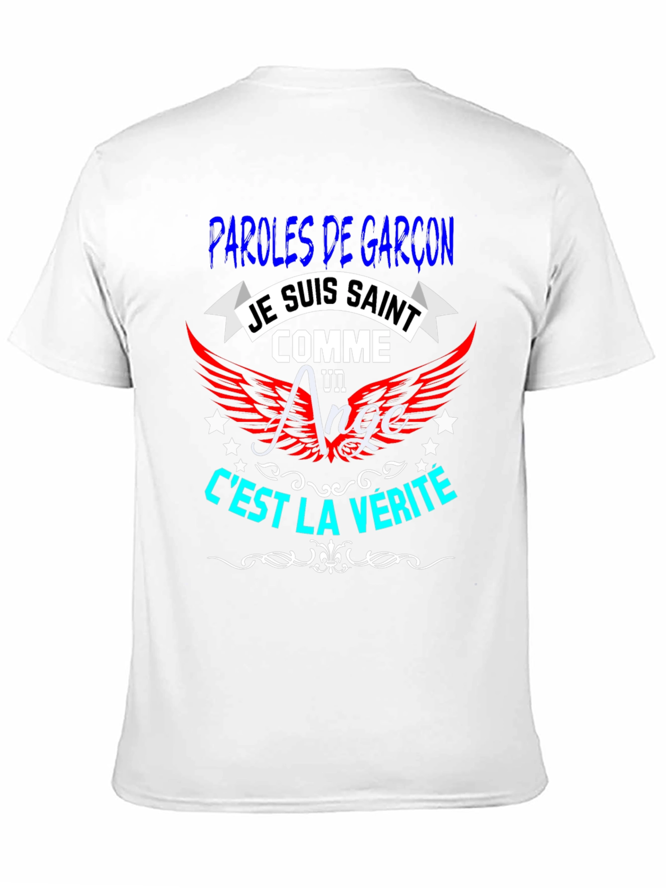 Je Suis Saint T-Shirt - Mens Black Graphic Tee