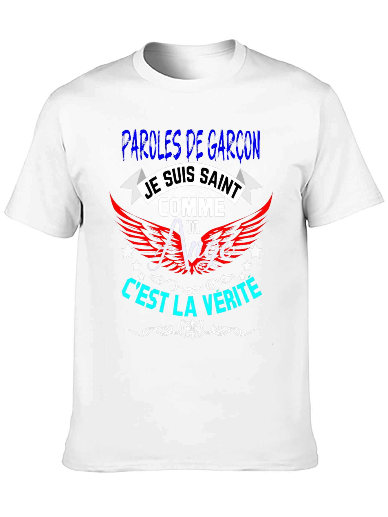 Je Suis Saint T-Shirt - Mens Black Graphic Tee