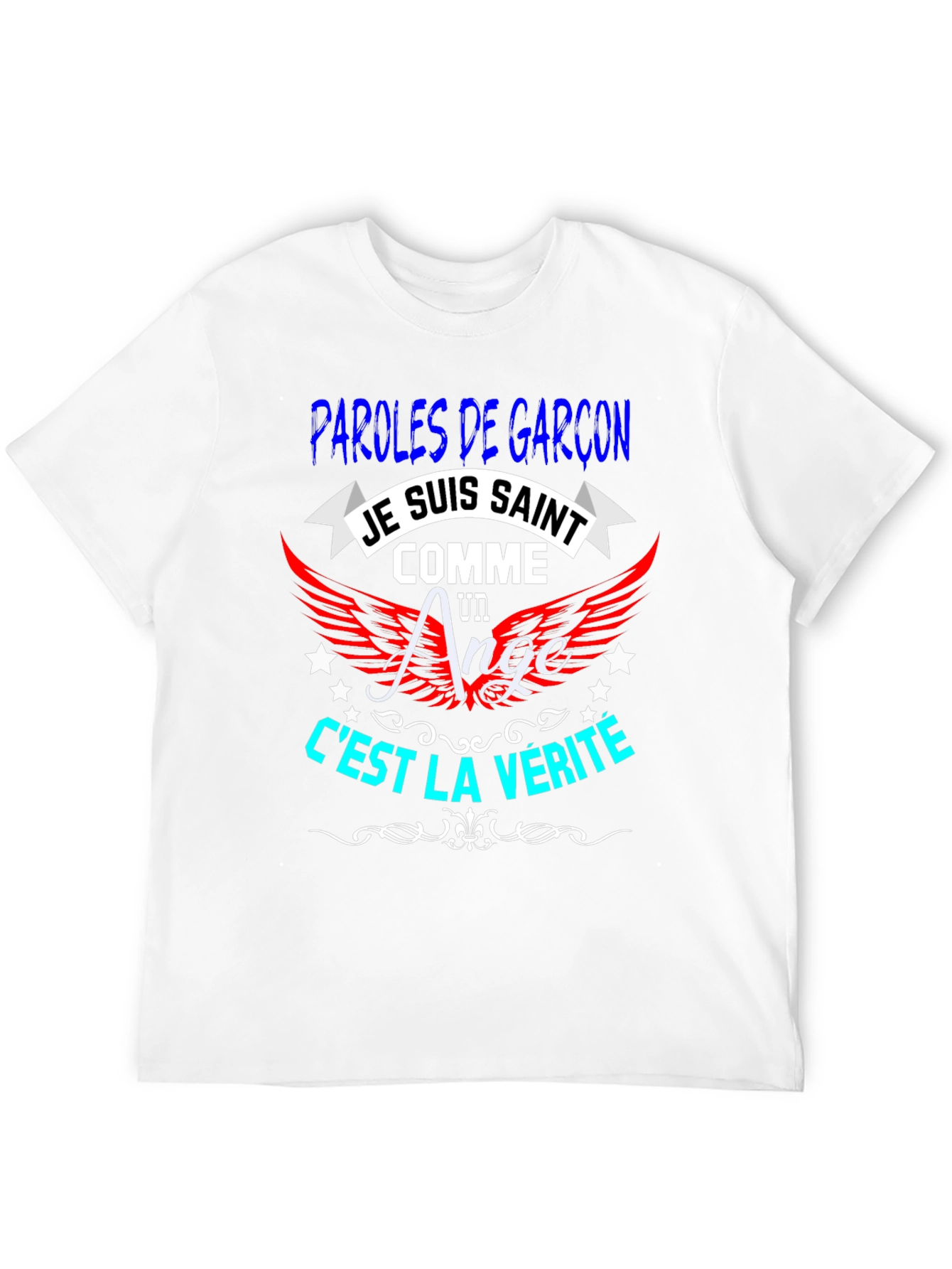 Je Suis Saint T-Shirt - Mens Black Graphic Tee