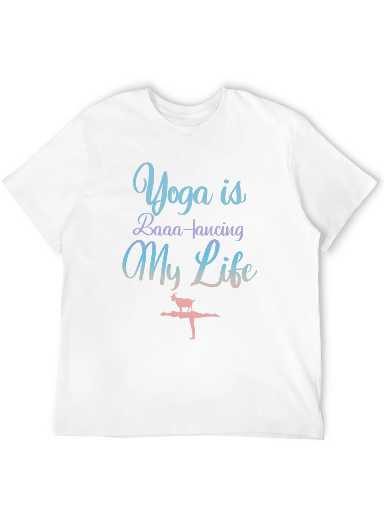 Yoga Goat Tee: BAAA-lancing My Life