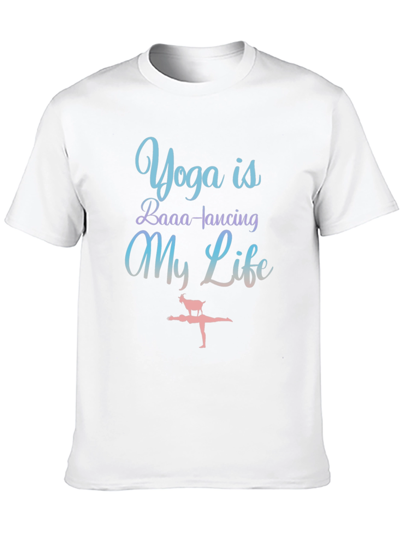 Yoga Goat Tee: BAAA-lancing My Life
