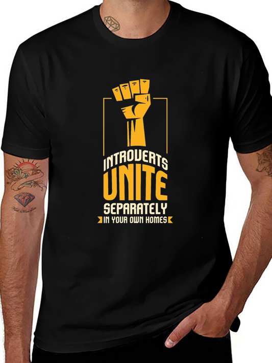 Introverts Unite T-Shirt: Funny Slogan Tee