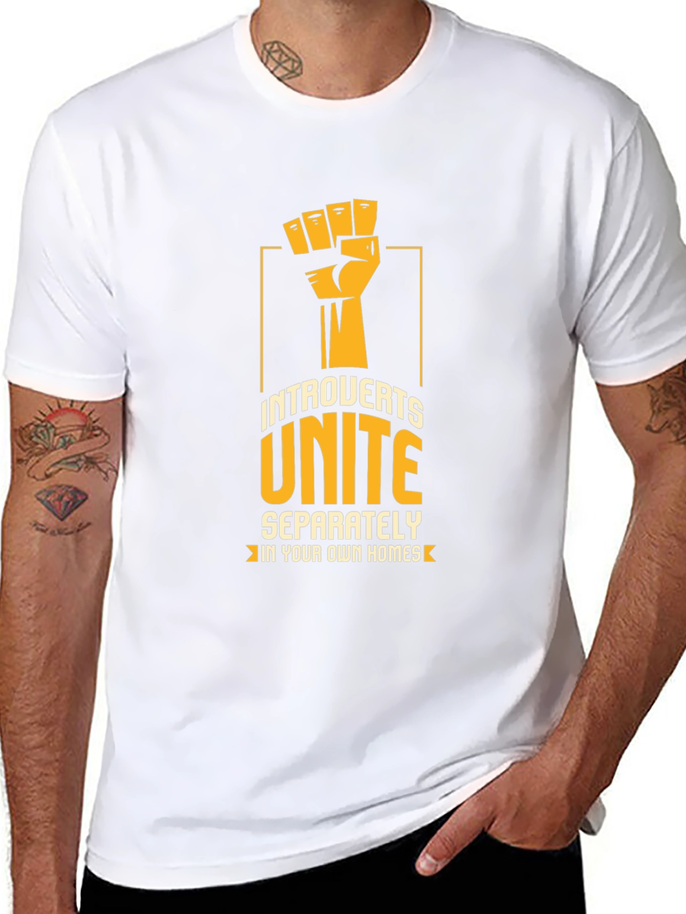 Introverts Unite T-Shirt: Funny Slogan Tee