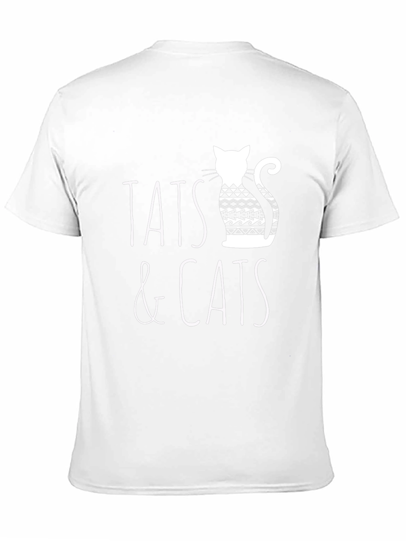 Tats & Cats Graphic Tee - Black Cotton T-Shirt