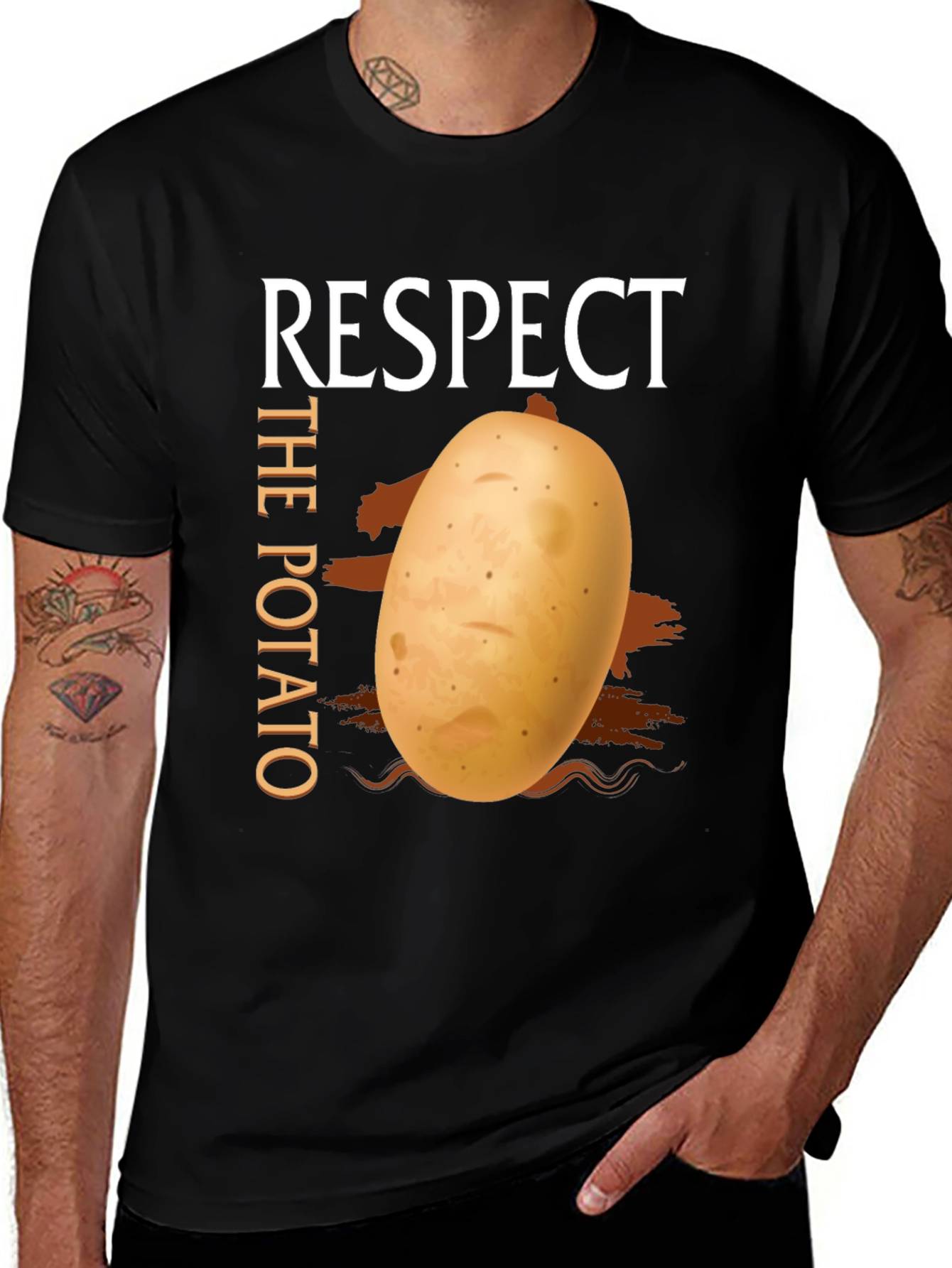 Respect The Potato Graphic T-Shirt