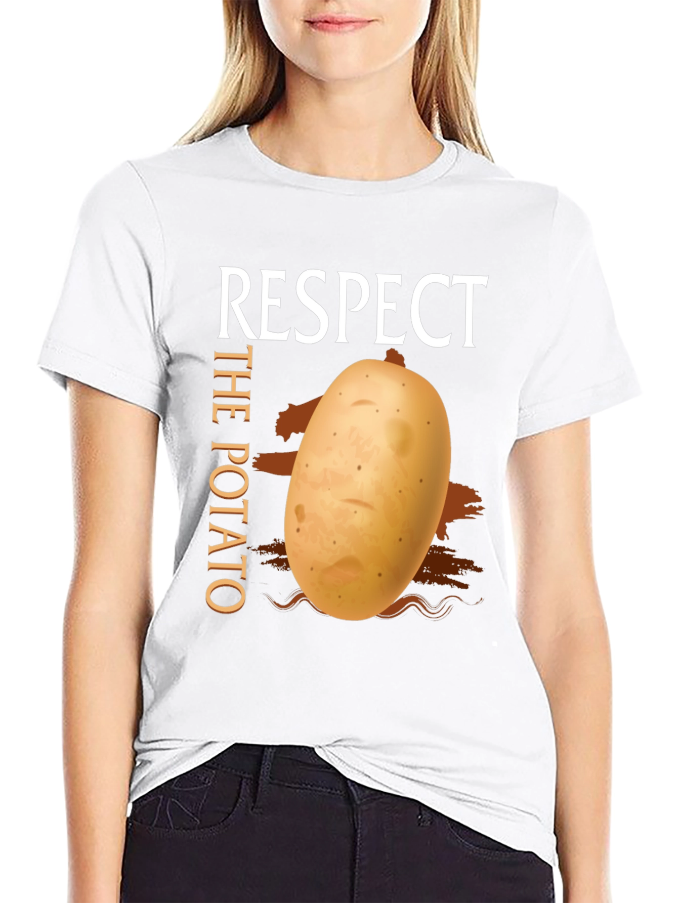 Respect The Potato Graphic T-Shirt