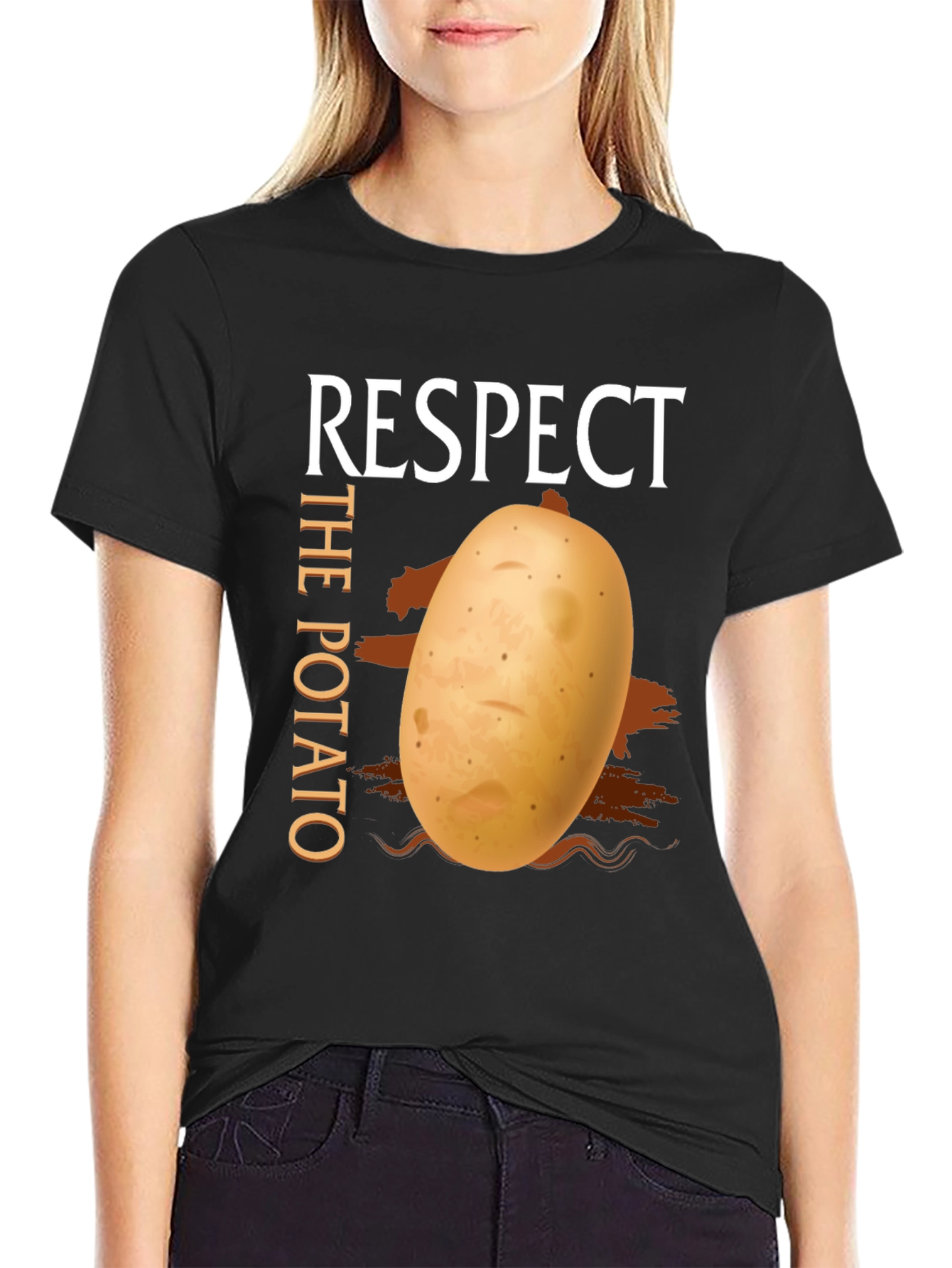 Respect The Potato Graphic T-Shirt