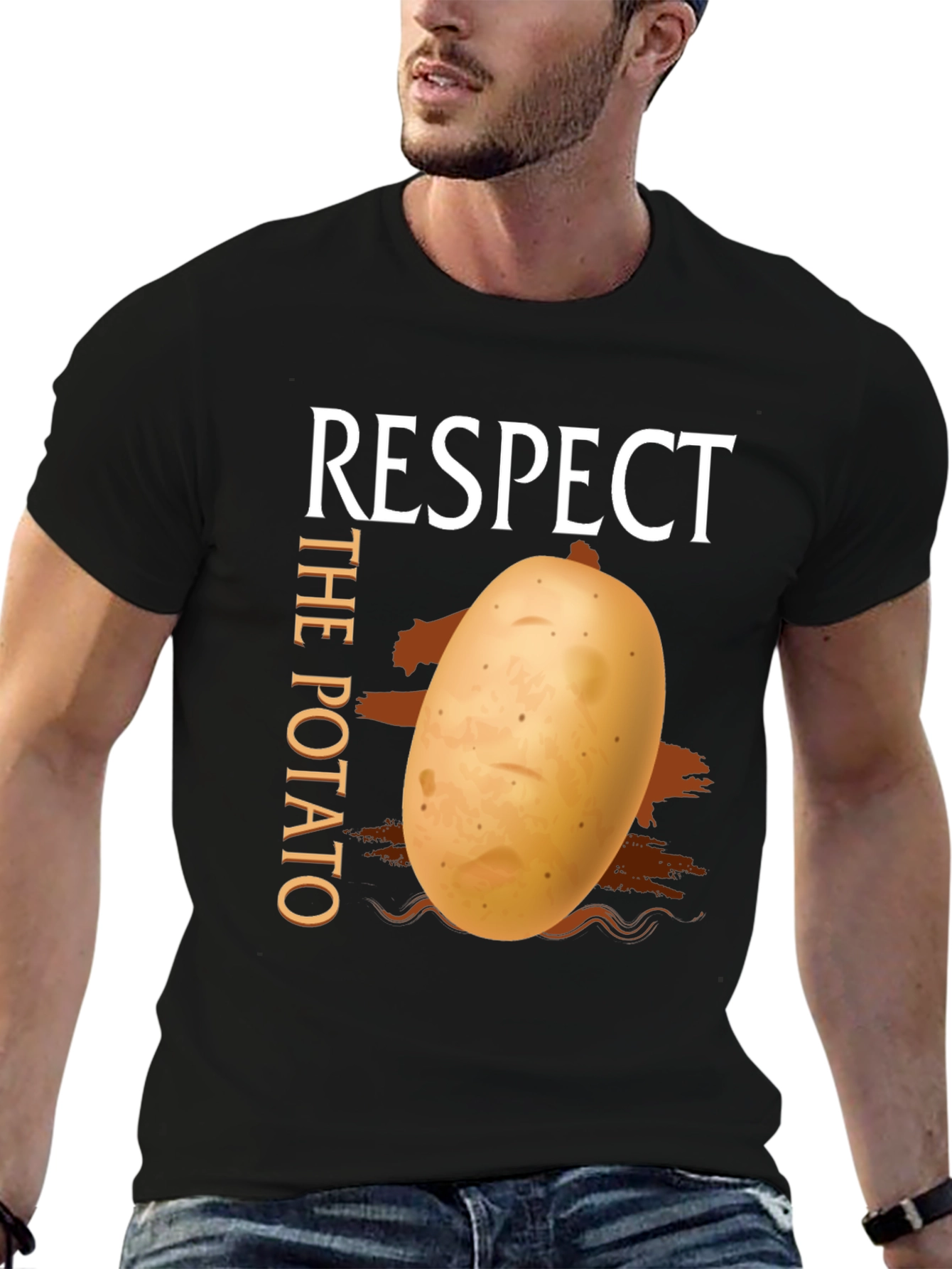Respect The Potato Graphic T-Shirt