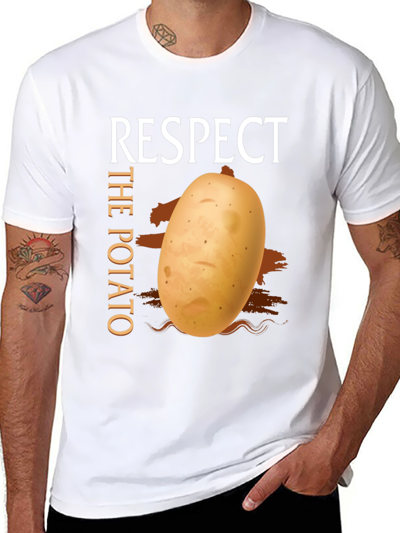 Respect The Potato Graphic T-Shirt