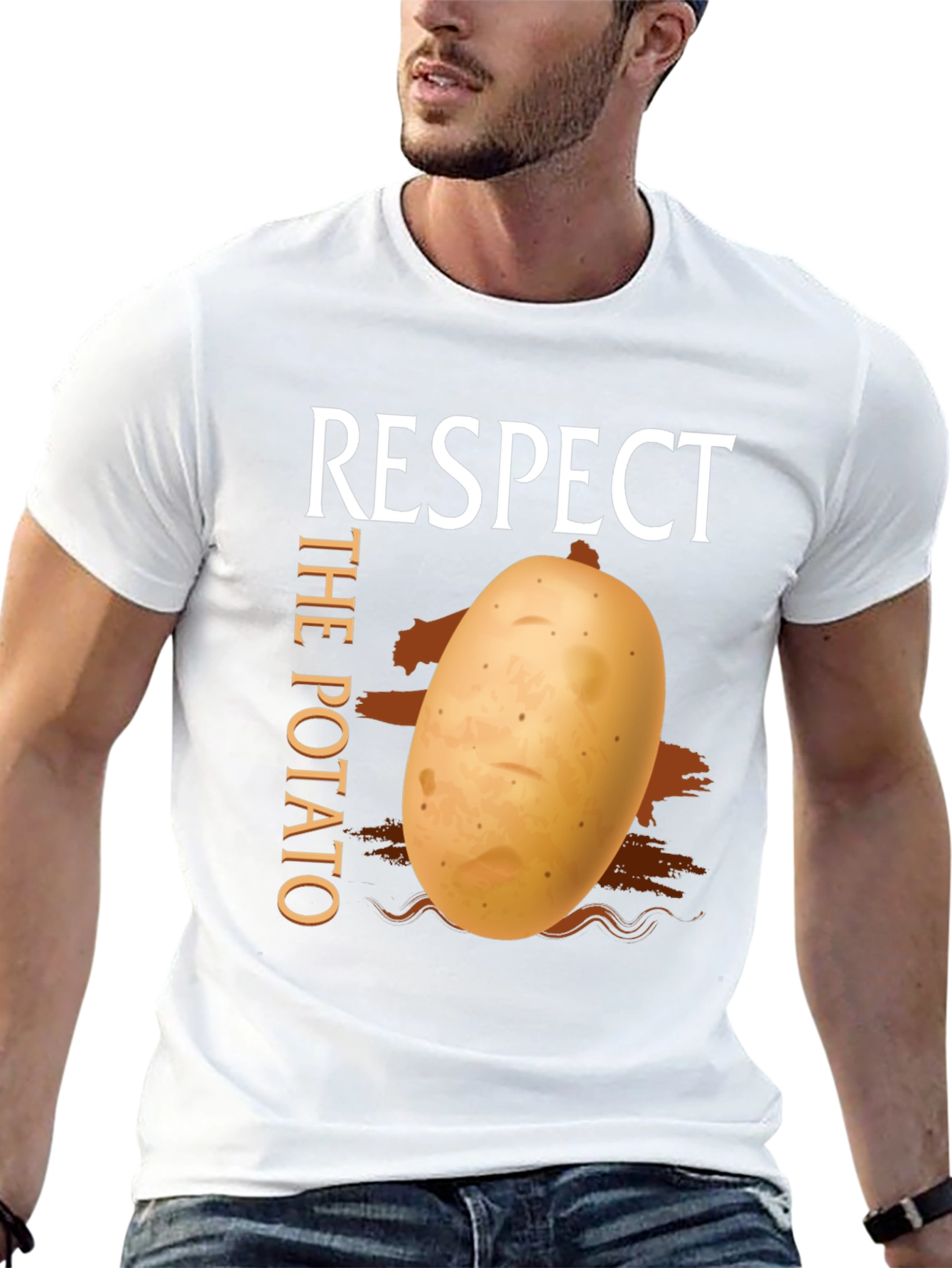 Respect The Potato Graphic T-Shirt